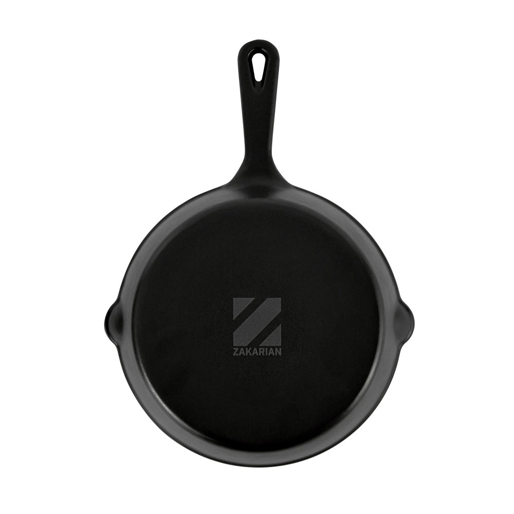  Zakarian by Dash 13 Inch Nonstick Cast Iron Dual Handle Pan,  Titanium Ceramic Coated Frying Pan, Blue: Home & Kitchen