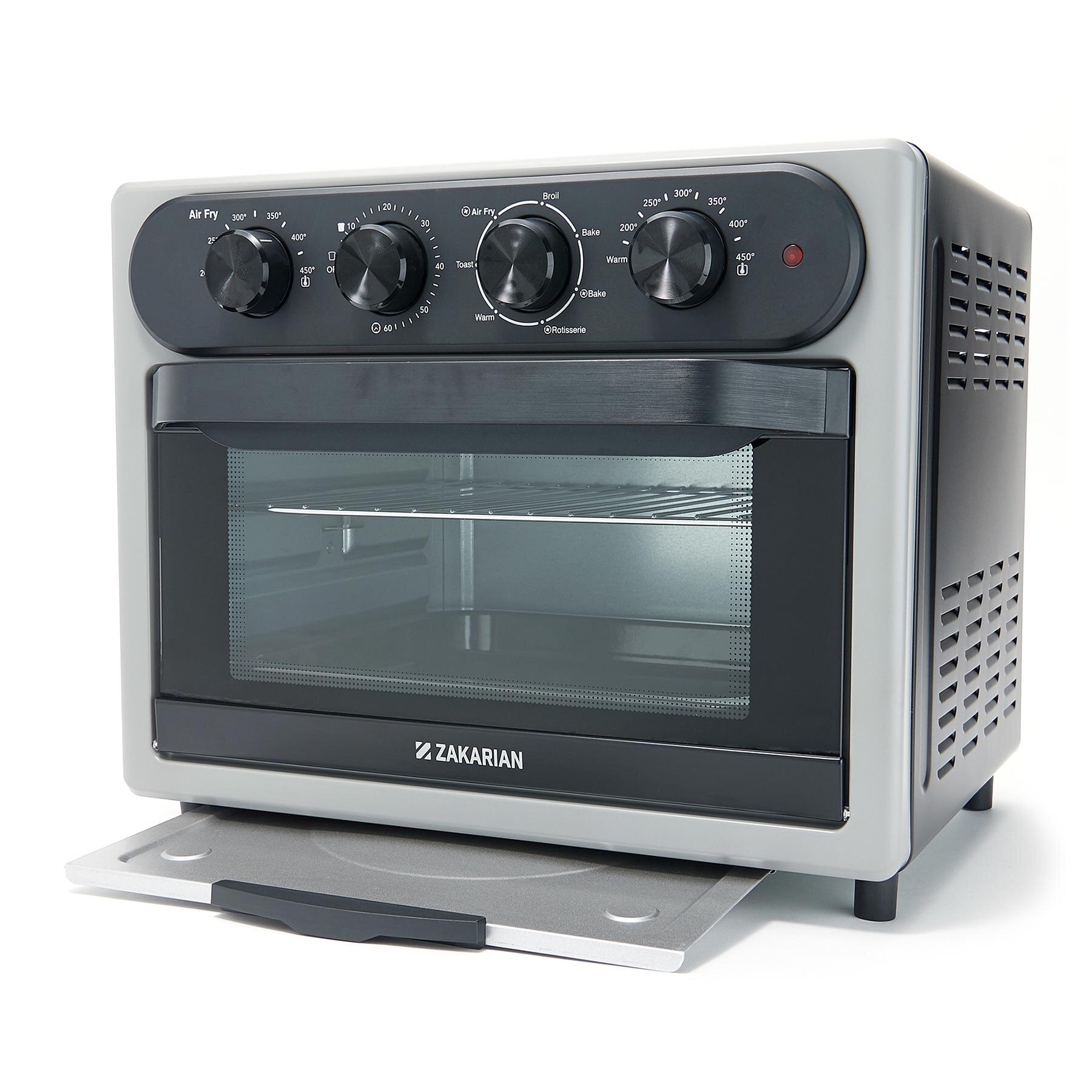 Black *New* Iron Chef Geoffrey Zakarian Air Fryer Oven w/ Aircrisp Technology 