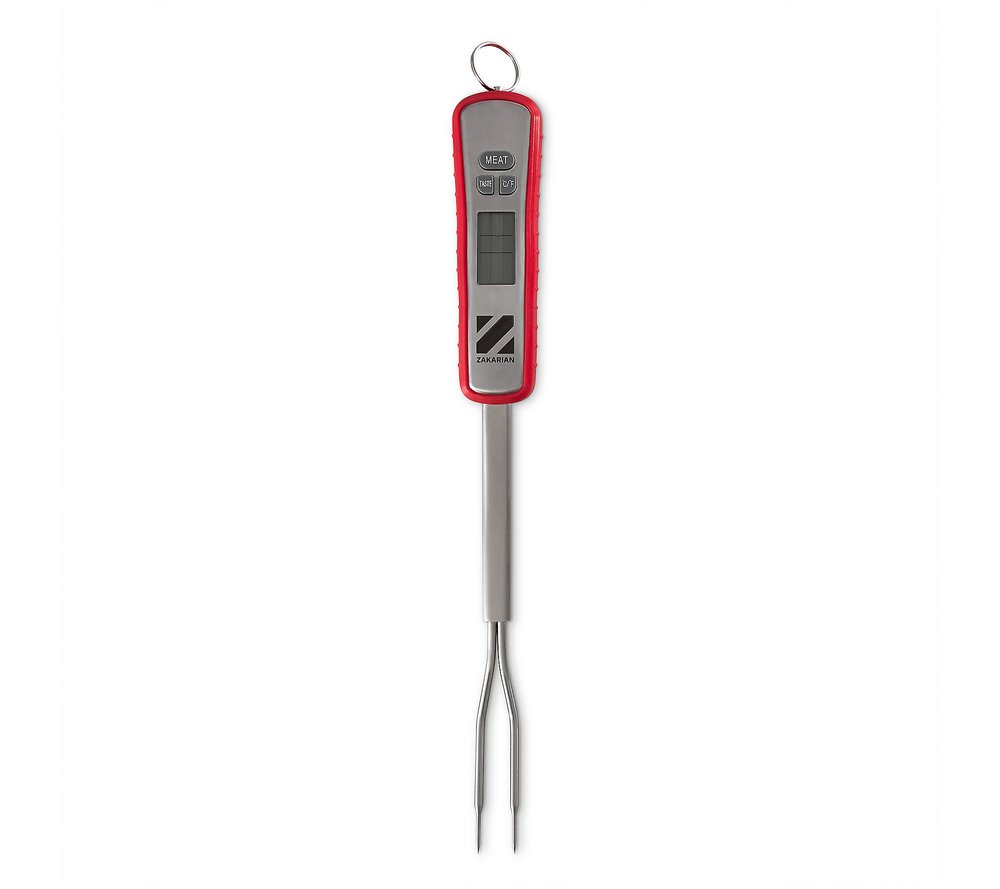 Bbq Meat Thermometer Fork Stainless Steel Digital Barbecue Fork With  Backlit Light Fork Cooking Meat Thermometer Fork,bbq Fork With Thermometer  (hs)