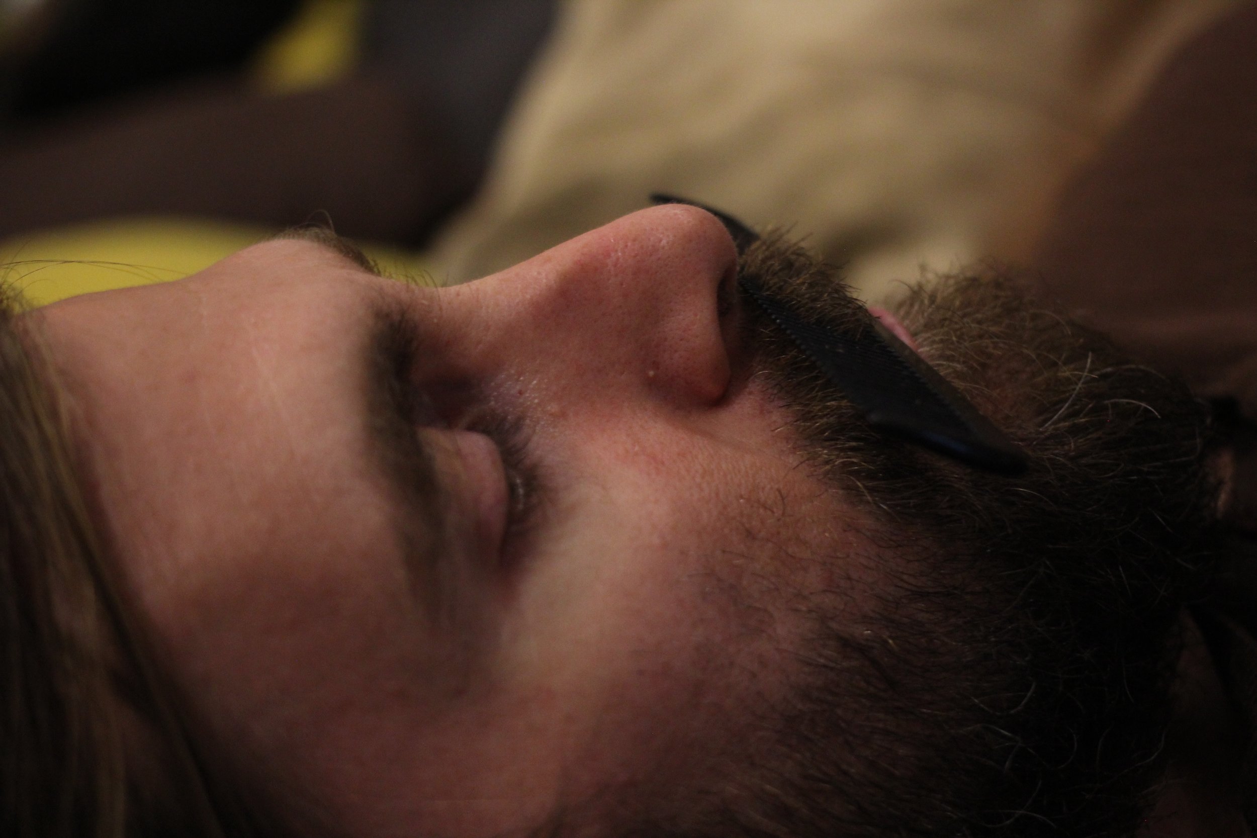 Gangster beard (taken in Jaipur at our hostel)