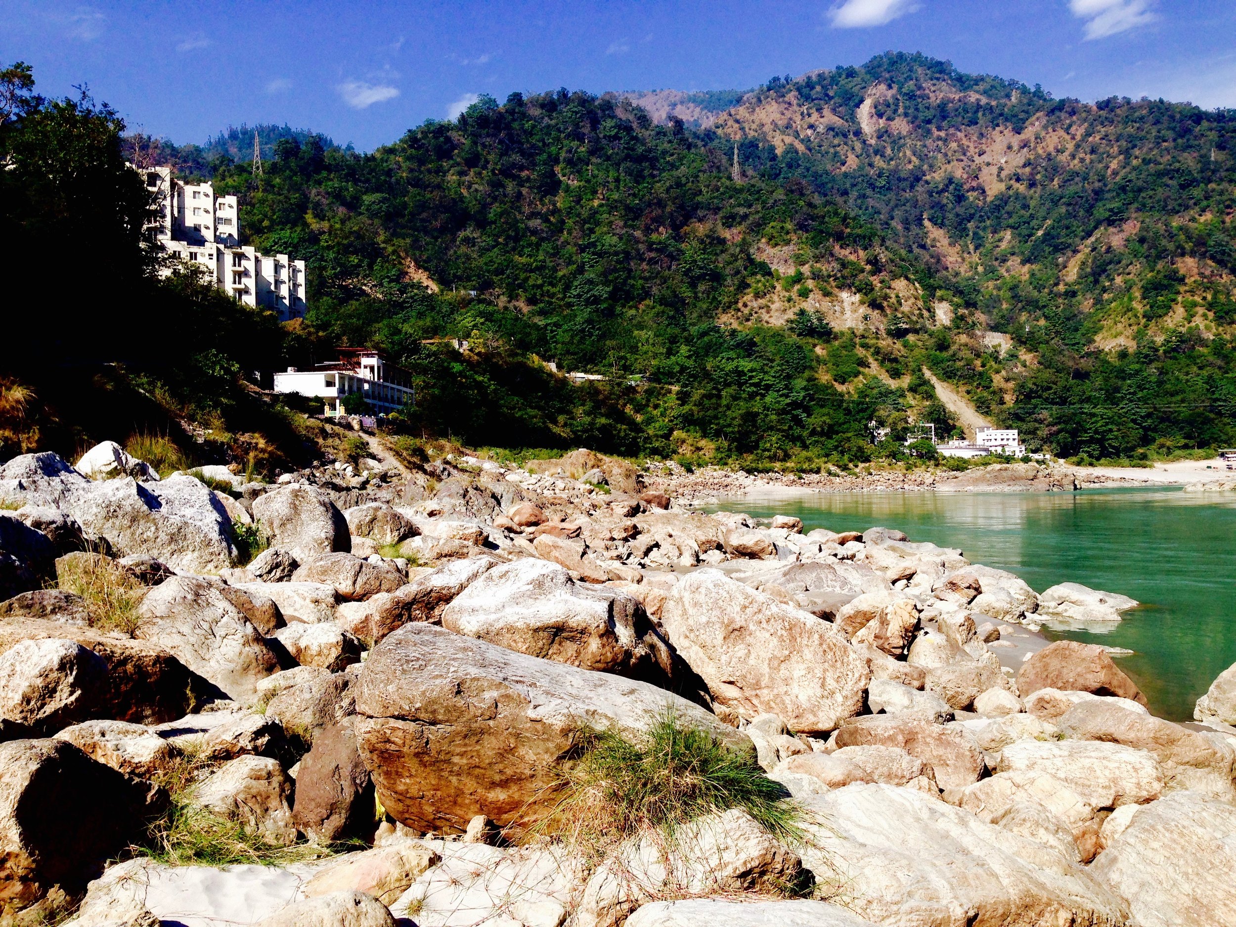Sunbathing on the rocks while enjoying a TED podcast 