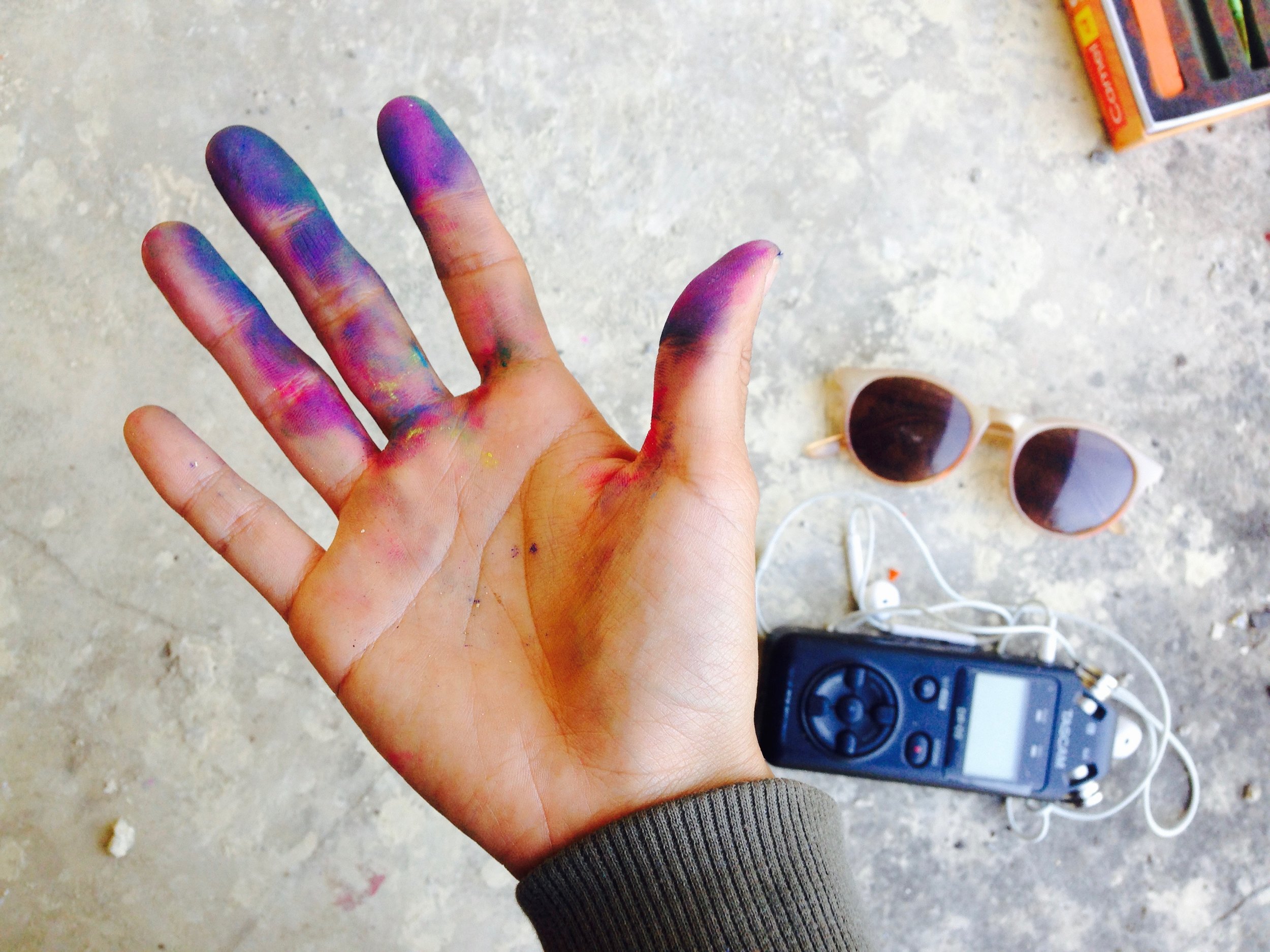 Getting my hands dirty in the ashram 