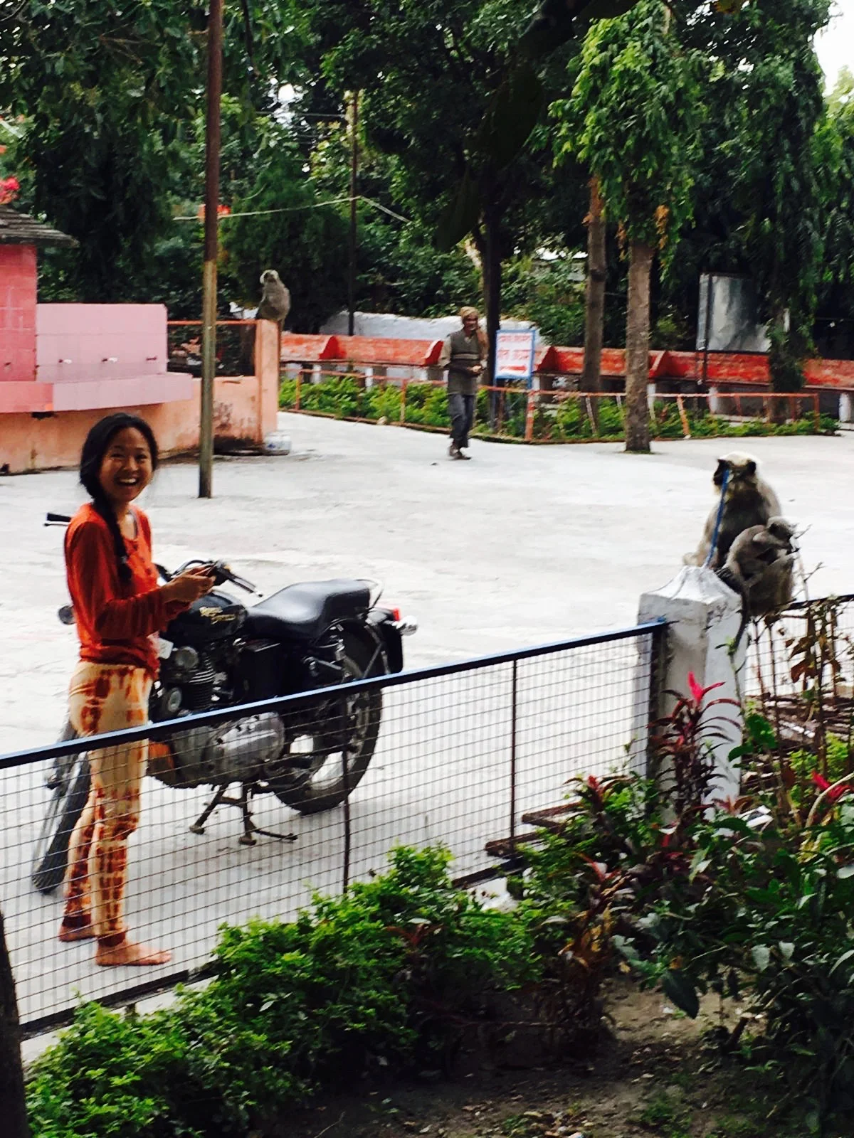 There was never a shortage of adorable monkeys to hang out with during our "breaks"