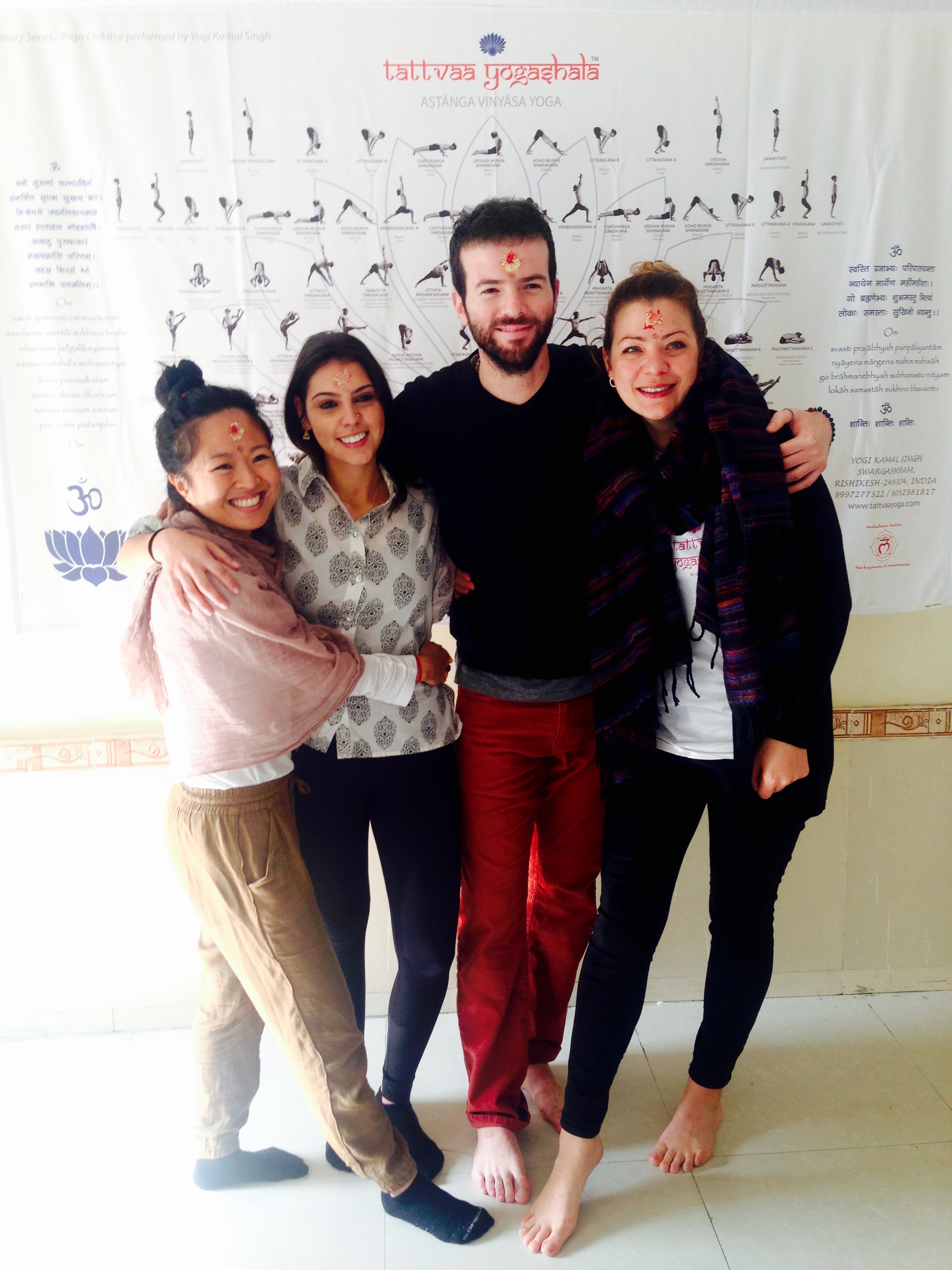 Our practical exam involved teaching a class to a group of three. Best exam group ever! Left to right: me, Soraia (Portugal), Dimitrius / Dimiscus (Greece), Lena (Germany) #squeezeyouranus