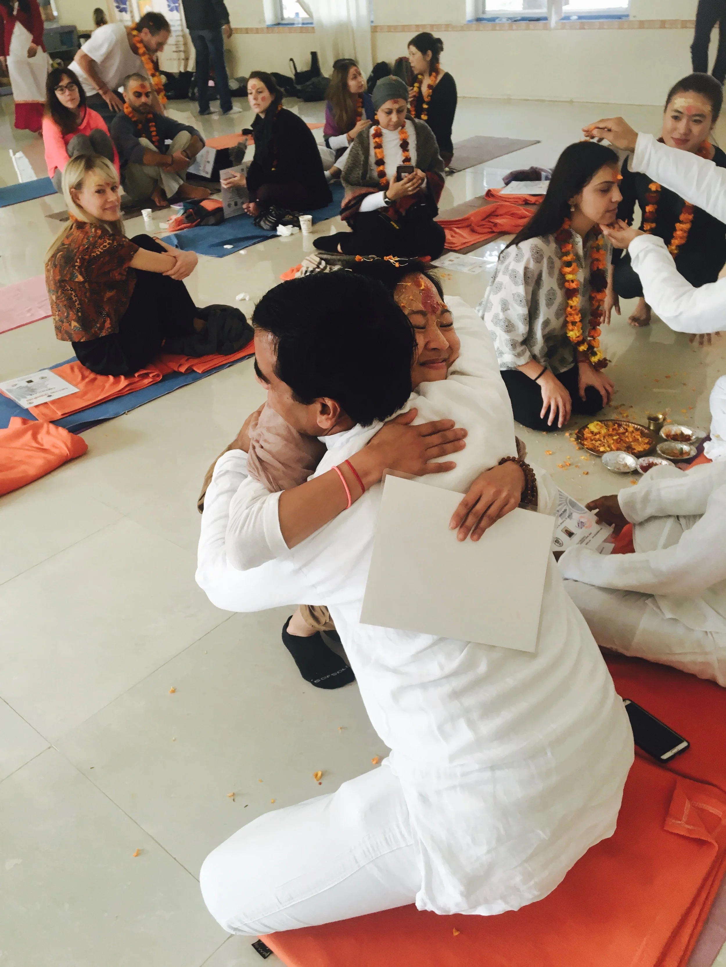 Hugging Opendra = pure light and love