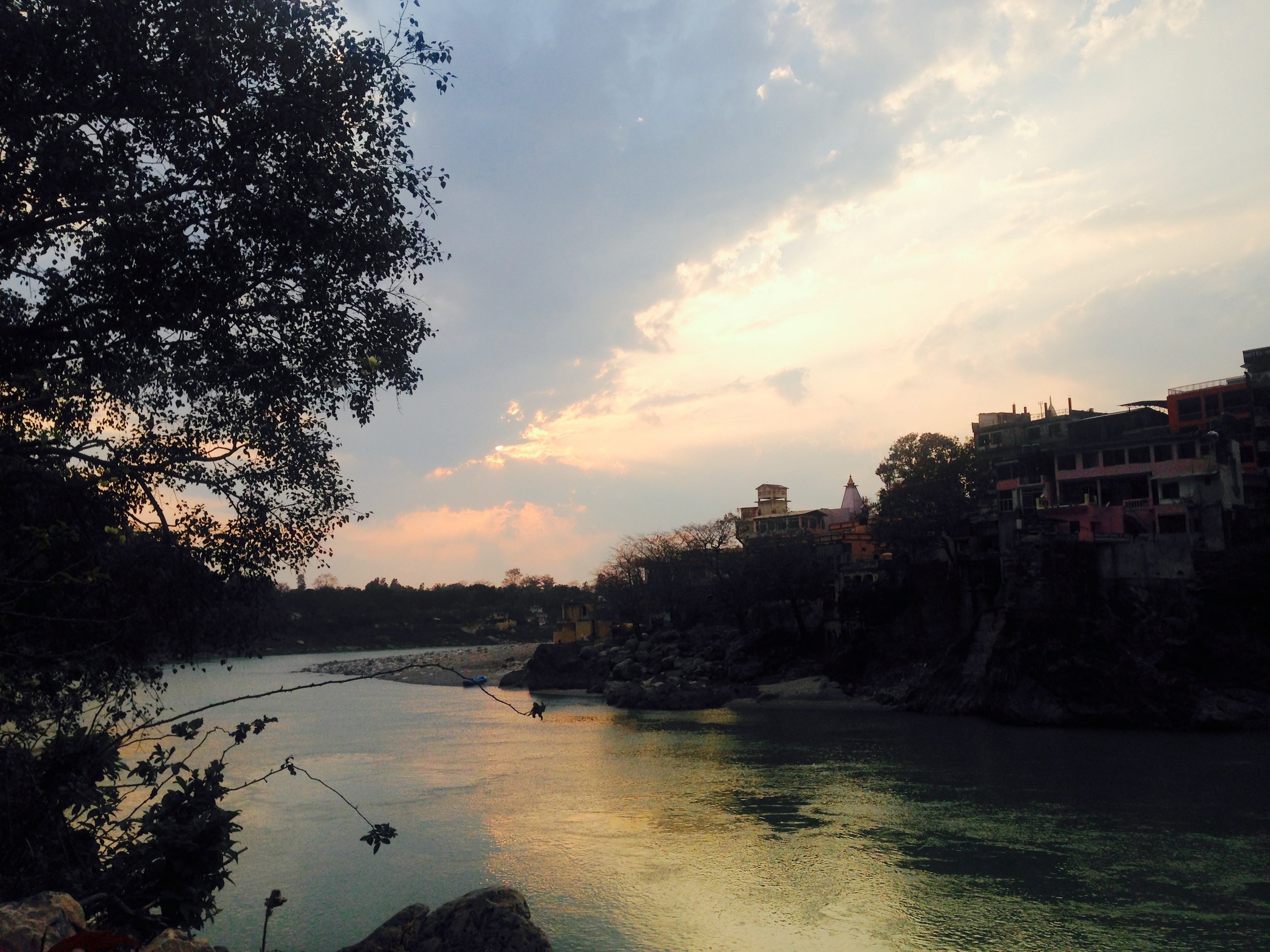 Last view of the Ganga sunset 
