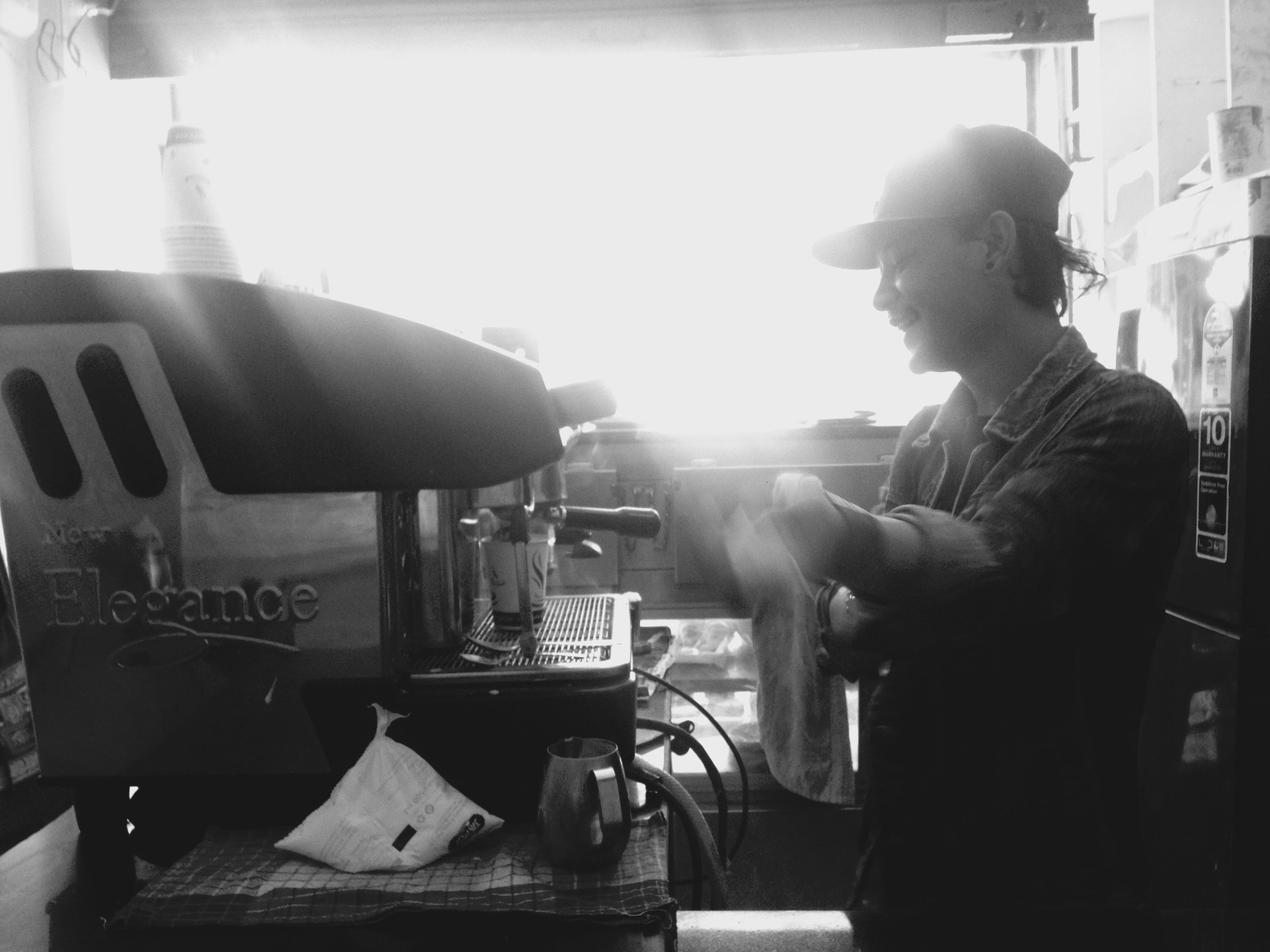 Our friend who hooked us up with caffeine on the daily during yoga training. 