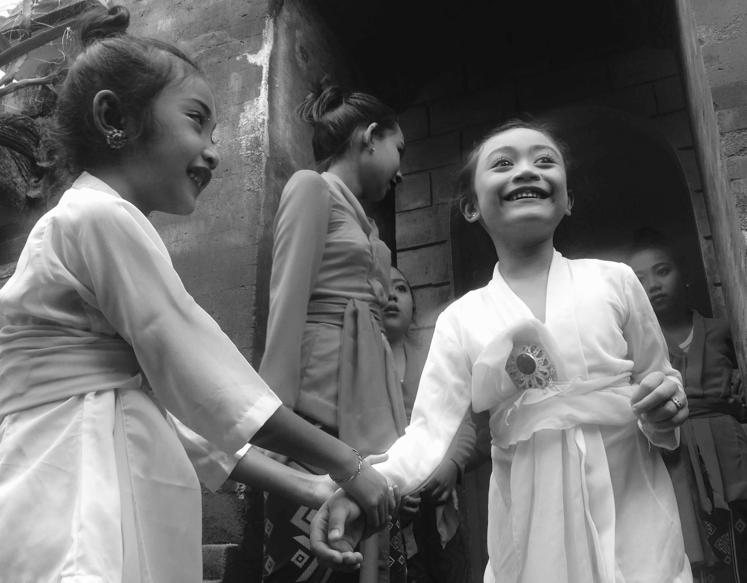 Agung’s grand-daughter all dolled up for the ceremony