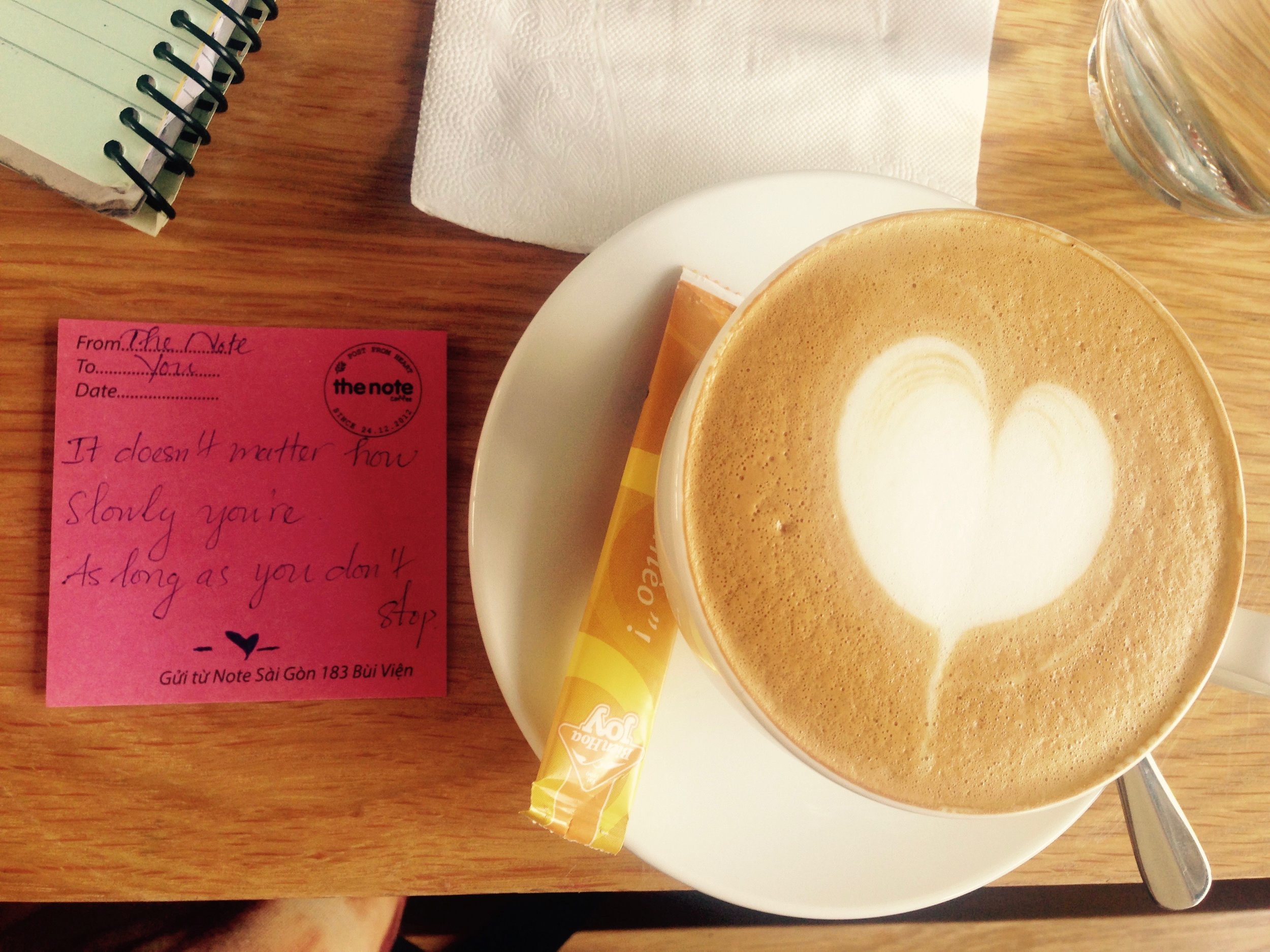 Sometimes the notes don't make 100% sense, but it's the thought that counts