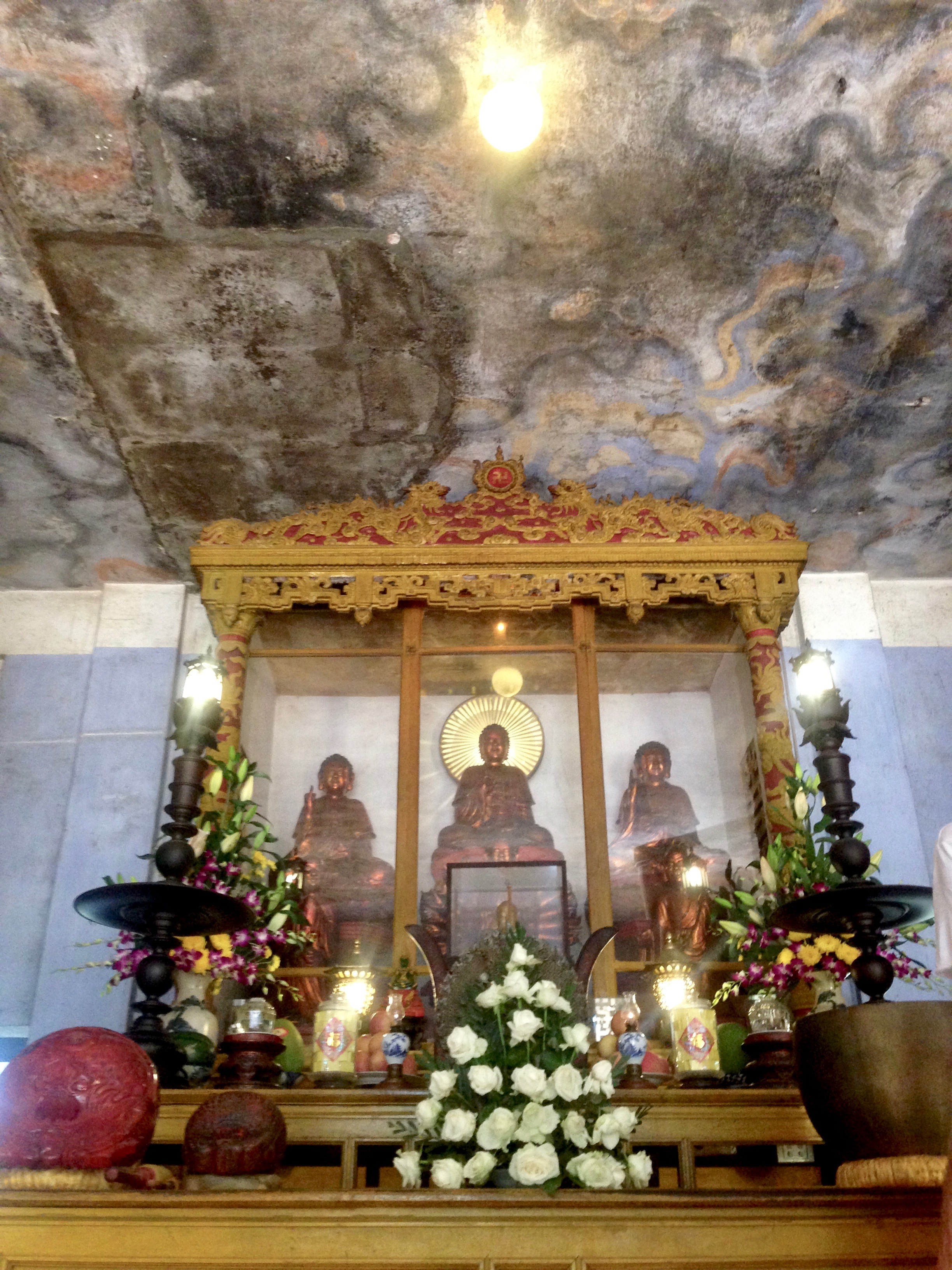 In Hue (heavily bombed part of Central Vietnam), there is no shortage of Buddhist pagodas 