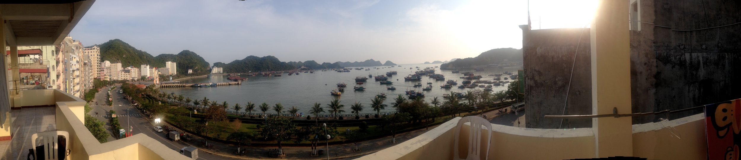 View from the top of our private balcony (for only $8 a night no less)