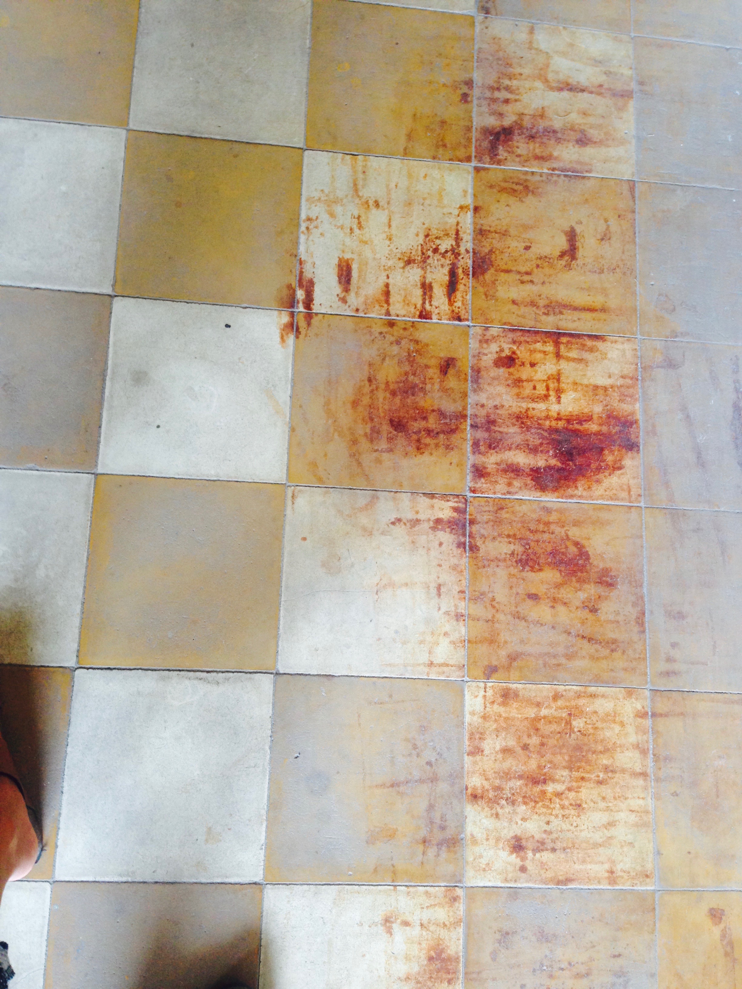 So many blood stains 