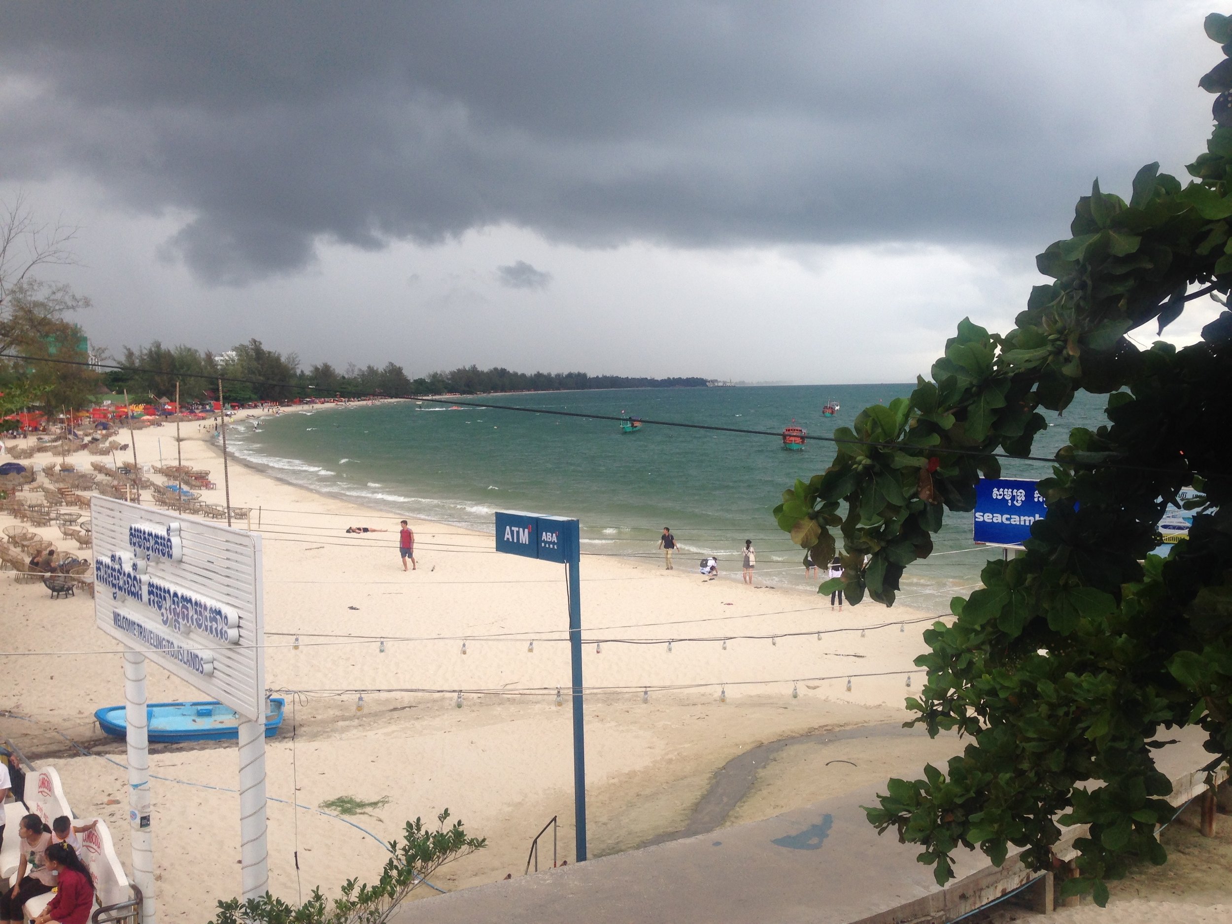 Calm before the storm in Sihanoukville - maybe an omen to get out as soon as possible? 