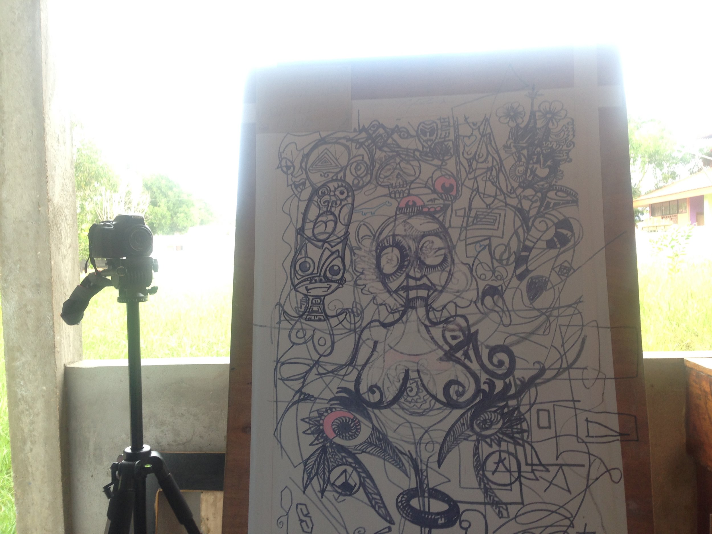 Setting up the money shot