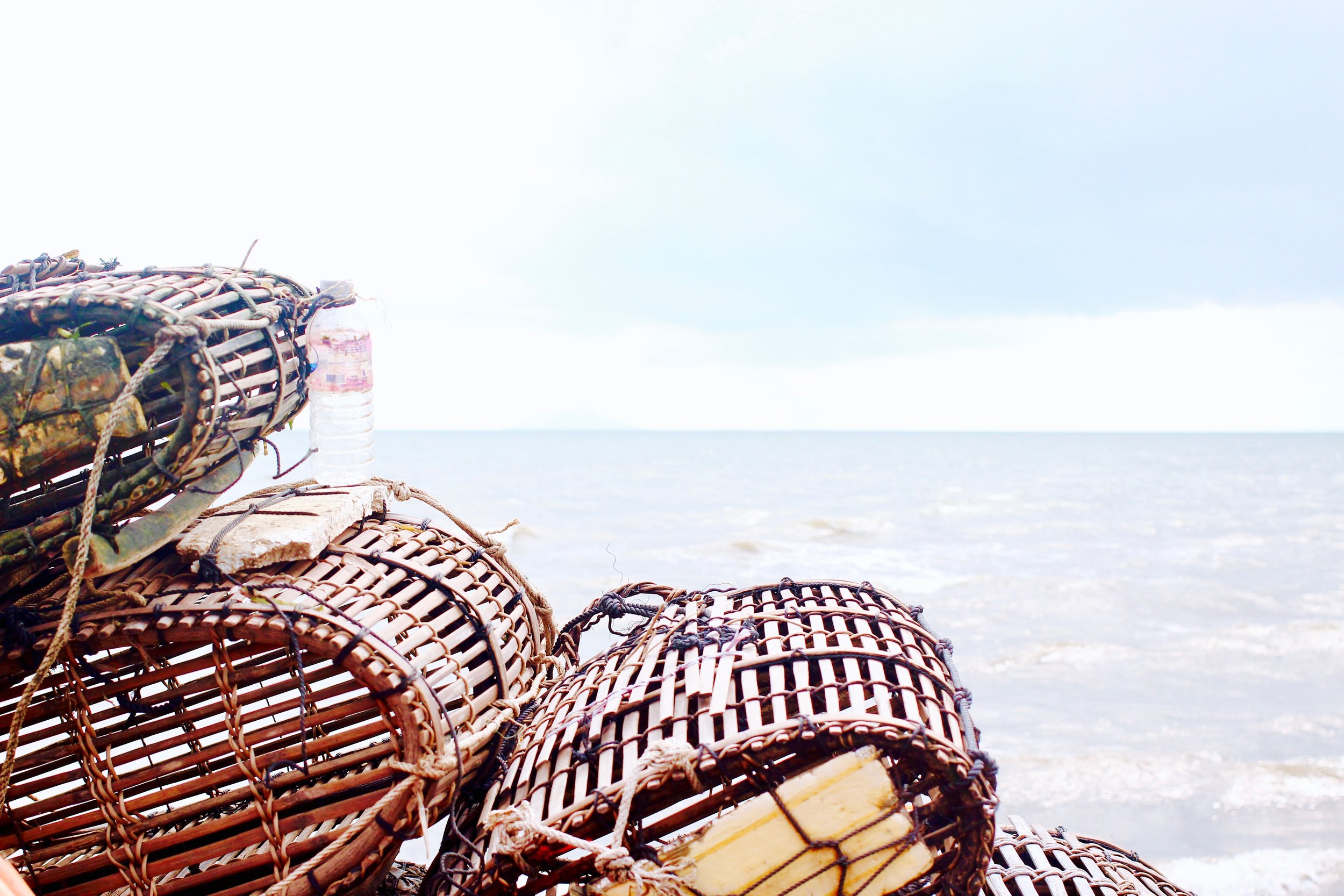 Baskets that collect all the sea creatures