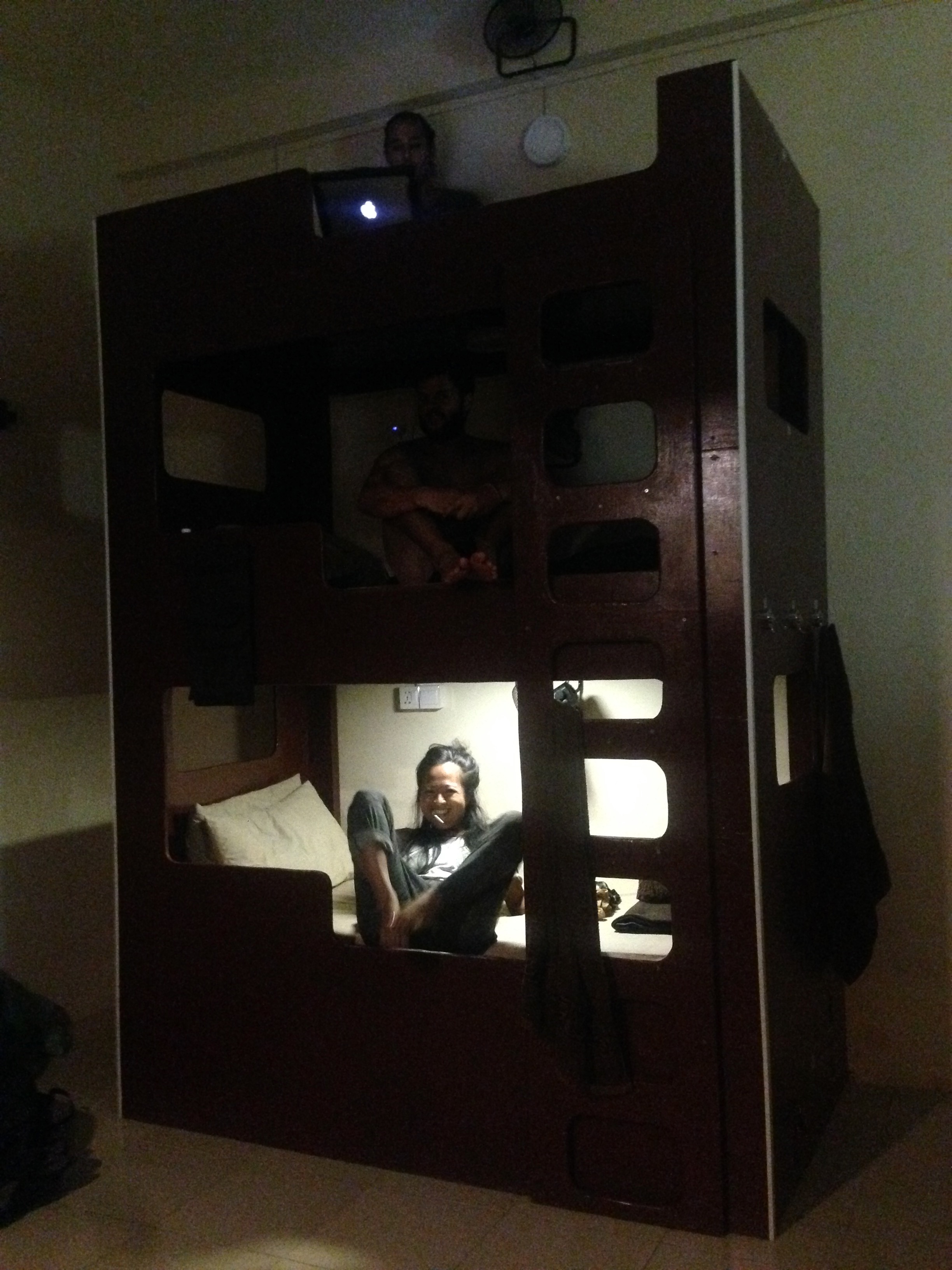 Grateful for the bottom bunk of THREE