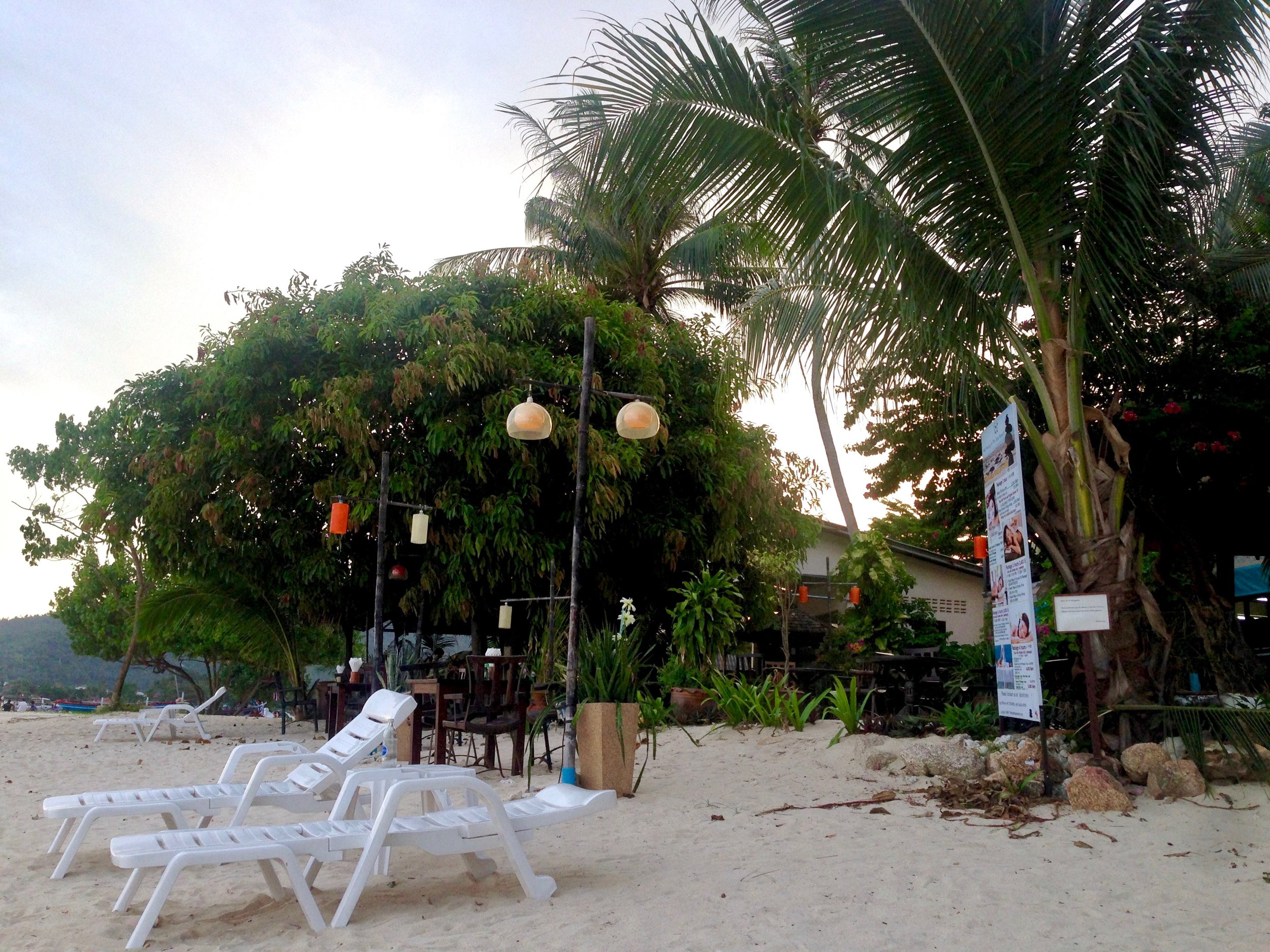 Radiance Restaurant looks out onto the sea 