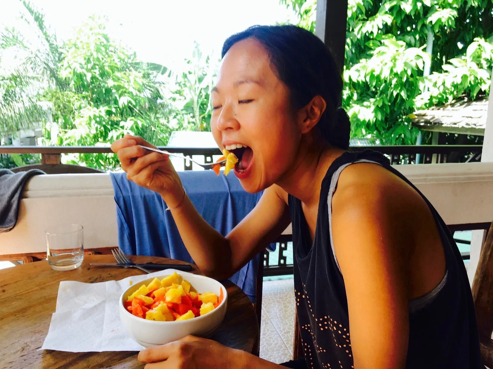 Mango, pineapple, watermelon, papaya = DIY fruit salad = make your own and save some money = wallet detox begins now 