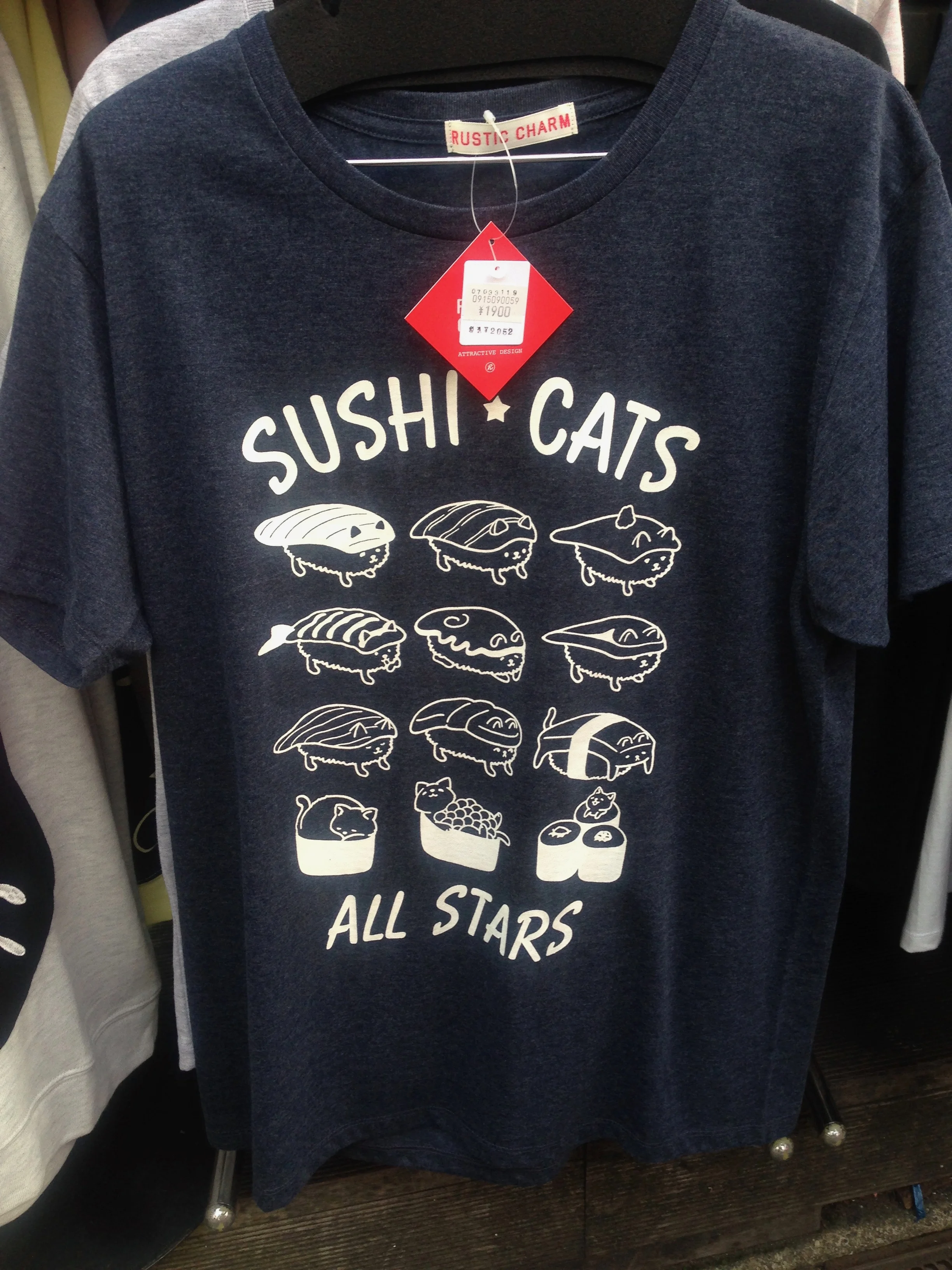 If you like sushi AND cats, then surely you’ll want to buy this t-shirt!