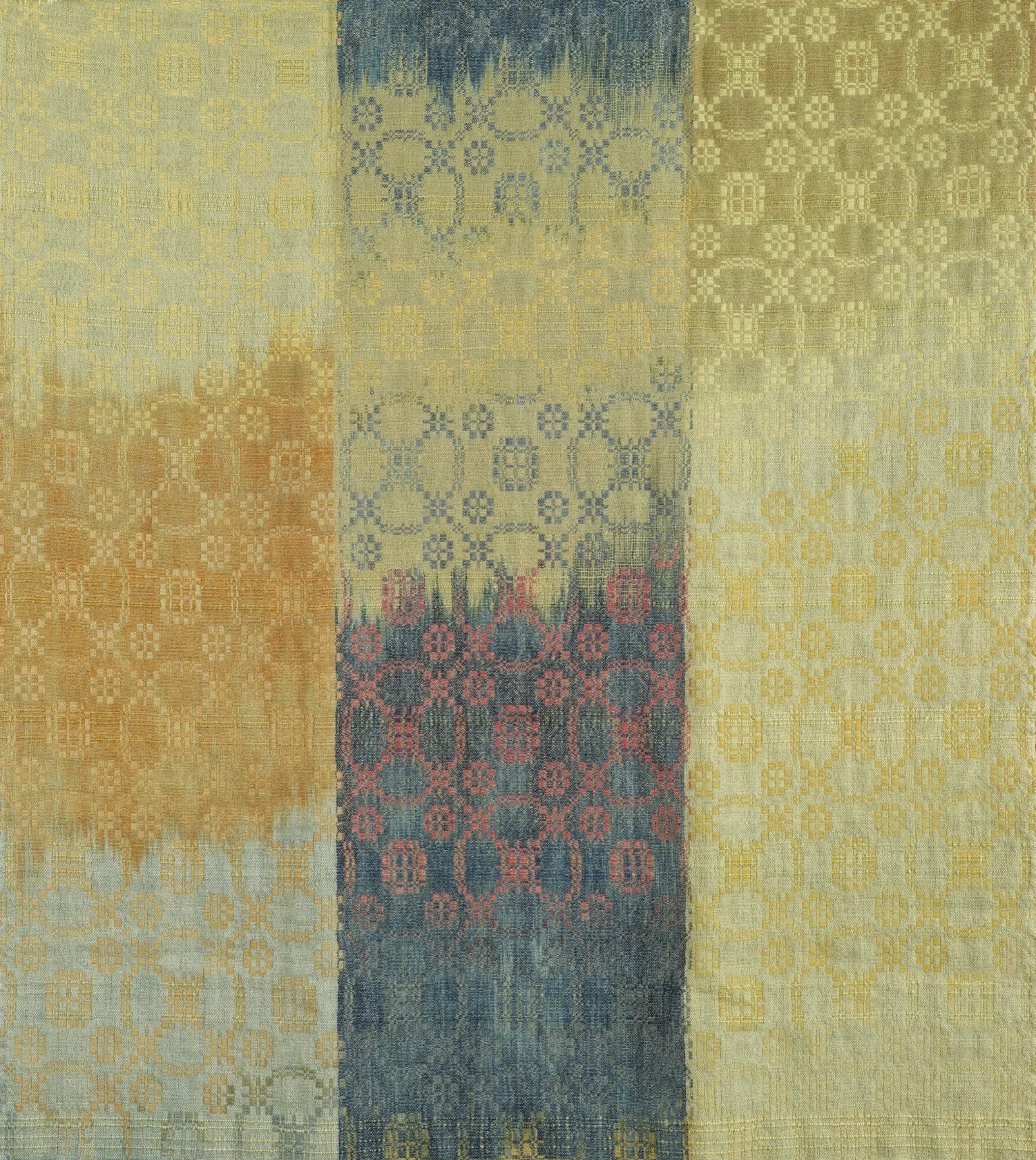 "SunMoonStars IV". Naturally Dyed Wool, Alpaca. 57" x 42". 2013. Private collection
