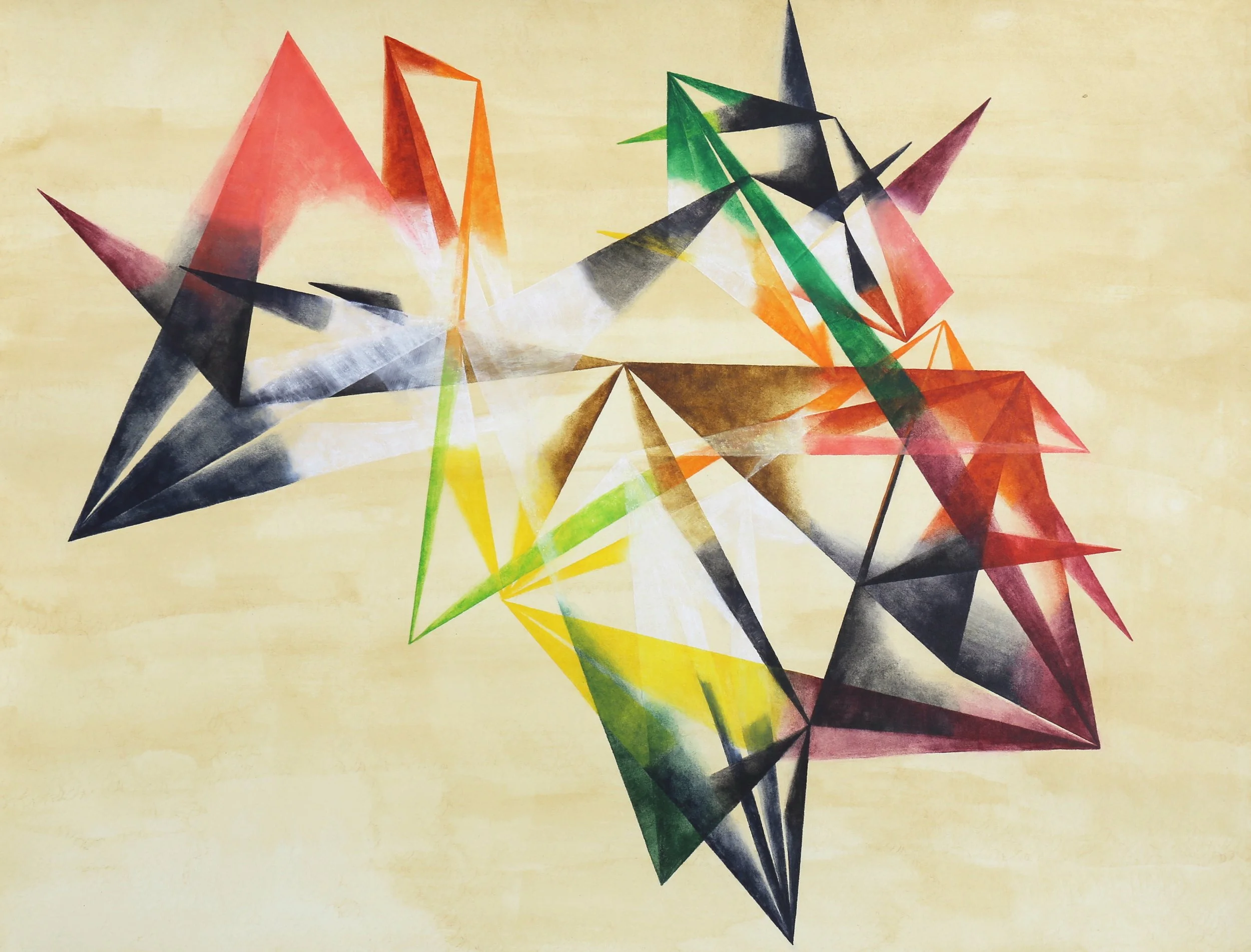  “Letter to My Future Self”.   Derwent Inktense watercolor medium on Arches paper.  24” x 18”.  2021.   