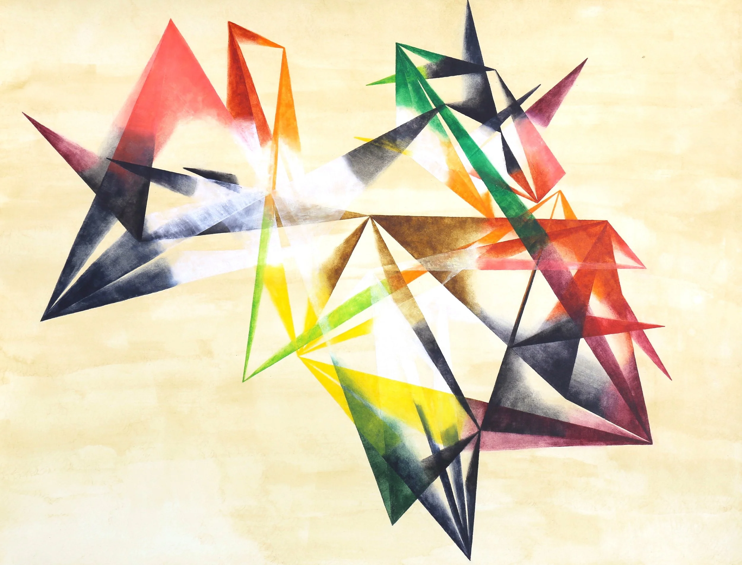  “Letter to My Future Self”.   Derwent Inktense watercolor medium on Arches paper.  24” x 18”.  2021.  