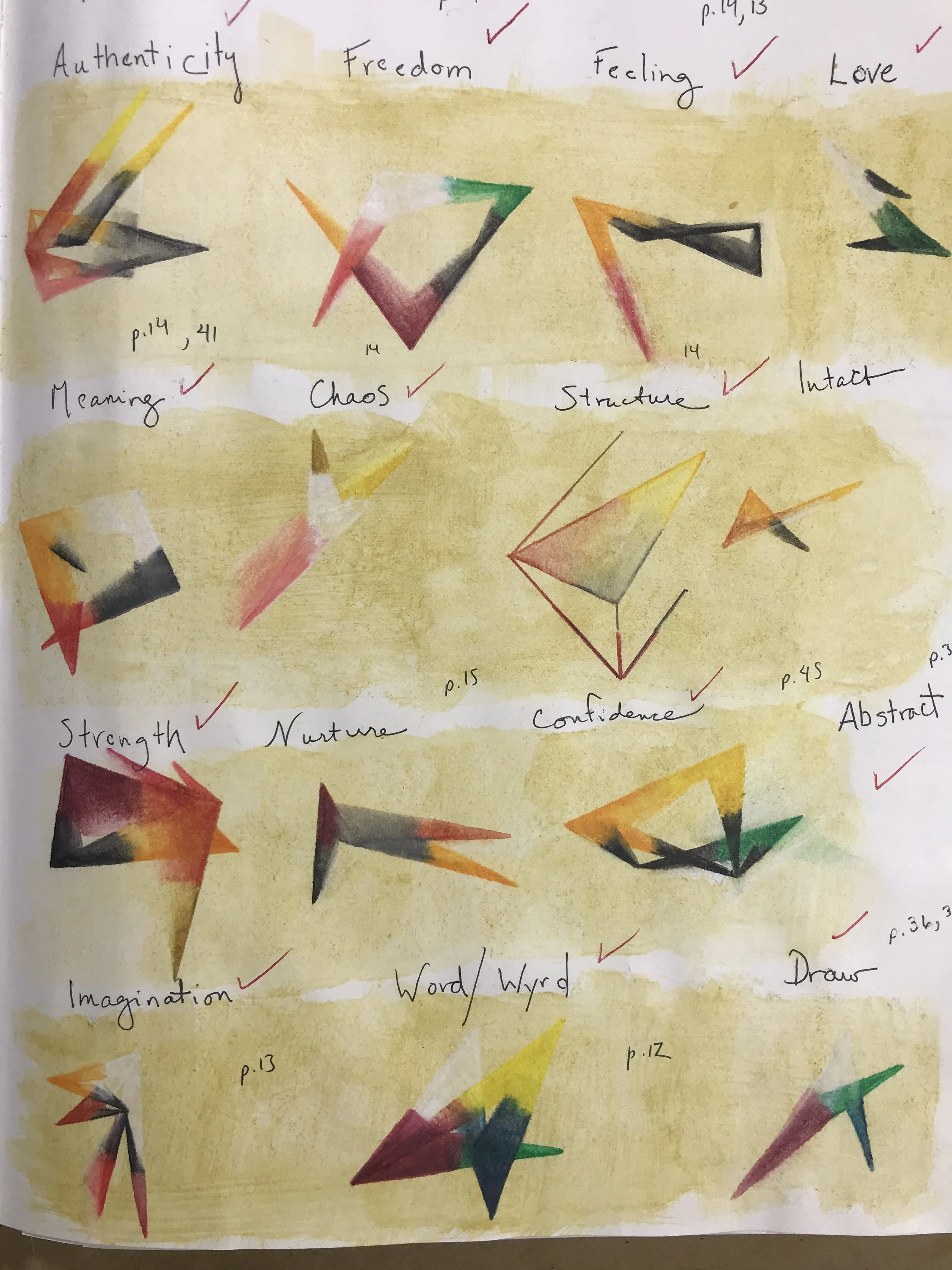 Thumbnails of single word motifs