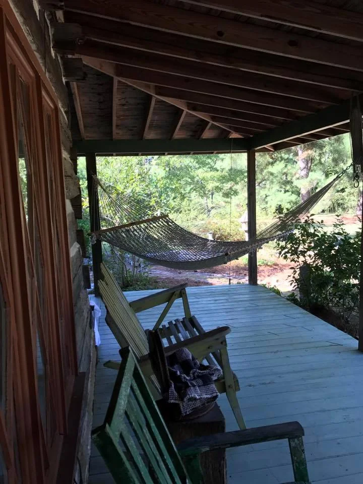 part of your private front porch with a hammock for you to enjoy and listen to the sounds of the horses grazing