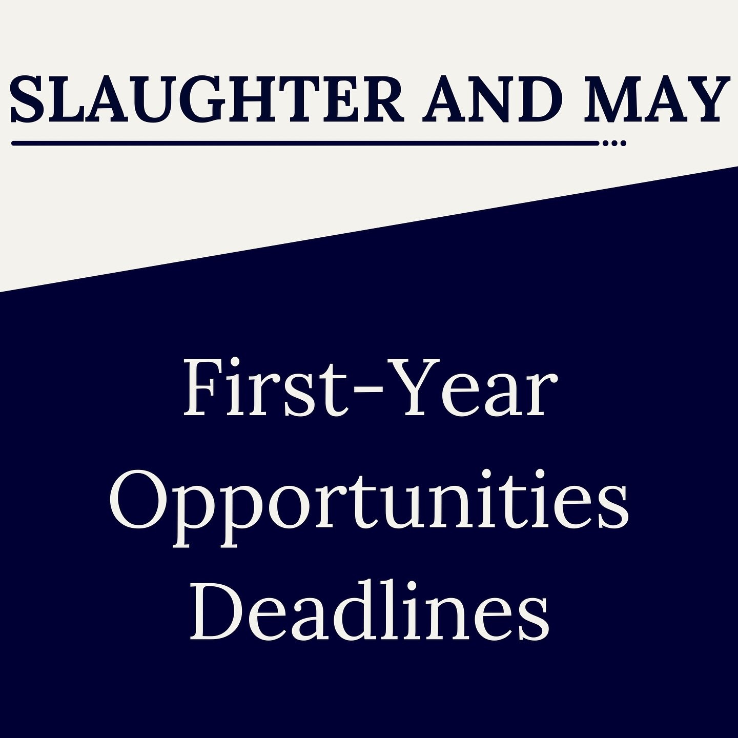 ⏰ Calling all first years interested in a career in Commercial Law&hellip; Applications for Slaughter and May&rsquo;s Spring Forward Programme and Spring Open Days close on 3 January 2025! ⏰
 
WHO CAN APPLY?
 
The Spring Forward Programme is for firs