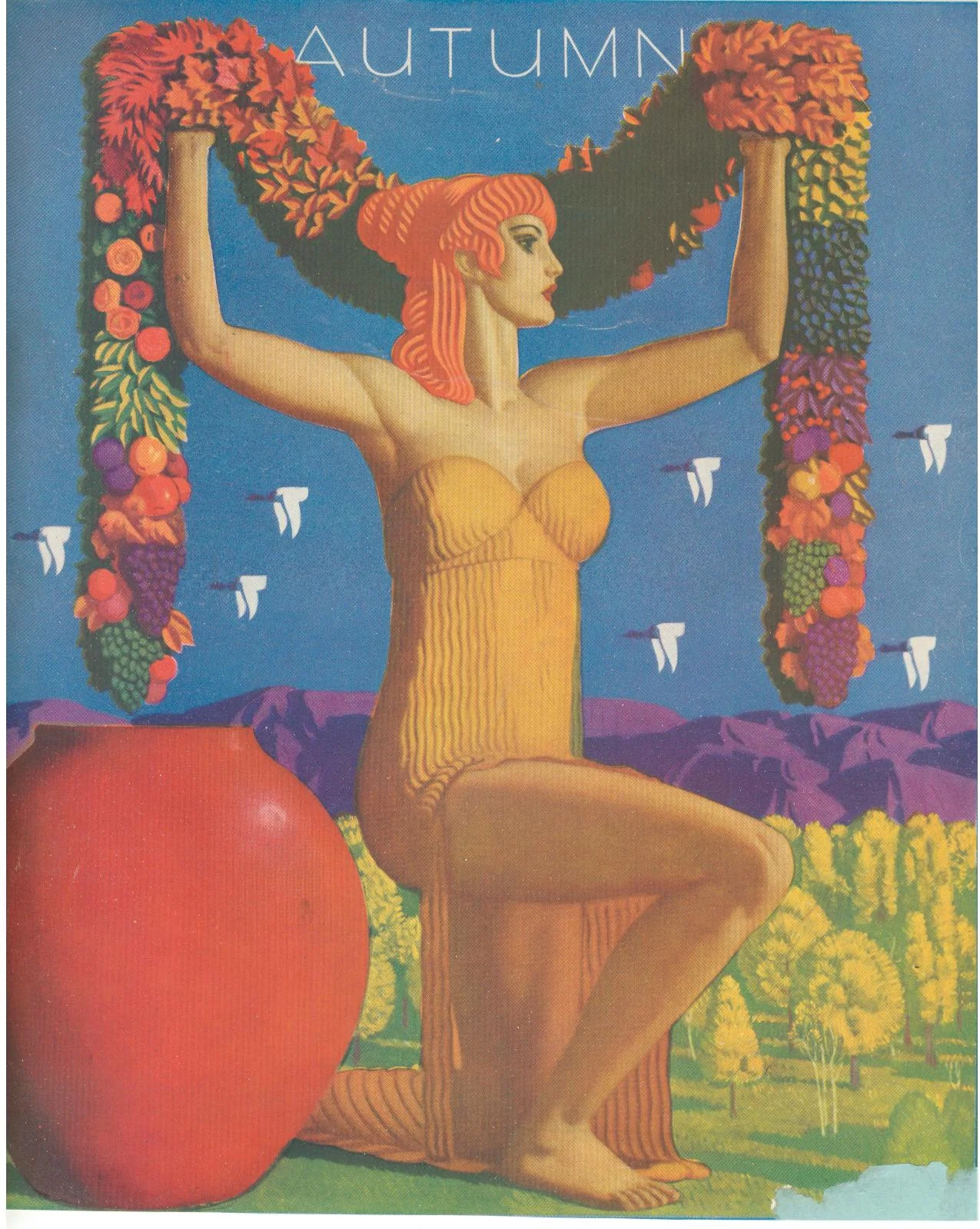 Autumn October 1930 cover of Woman's Home Companion