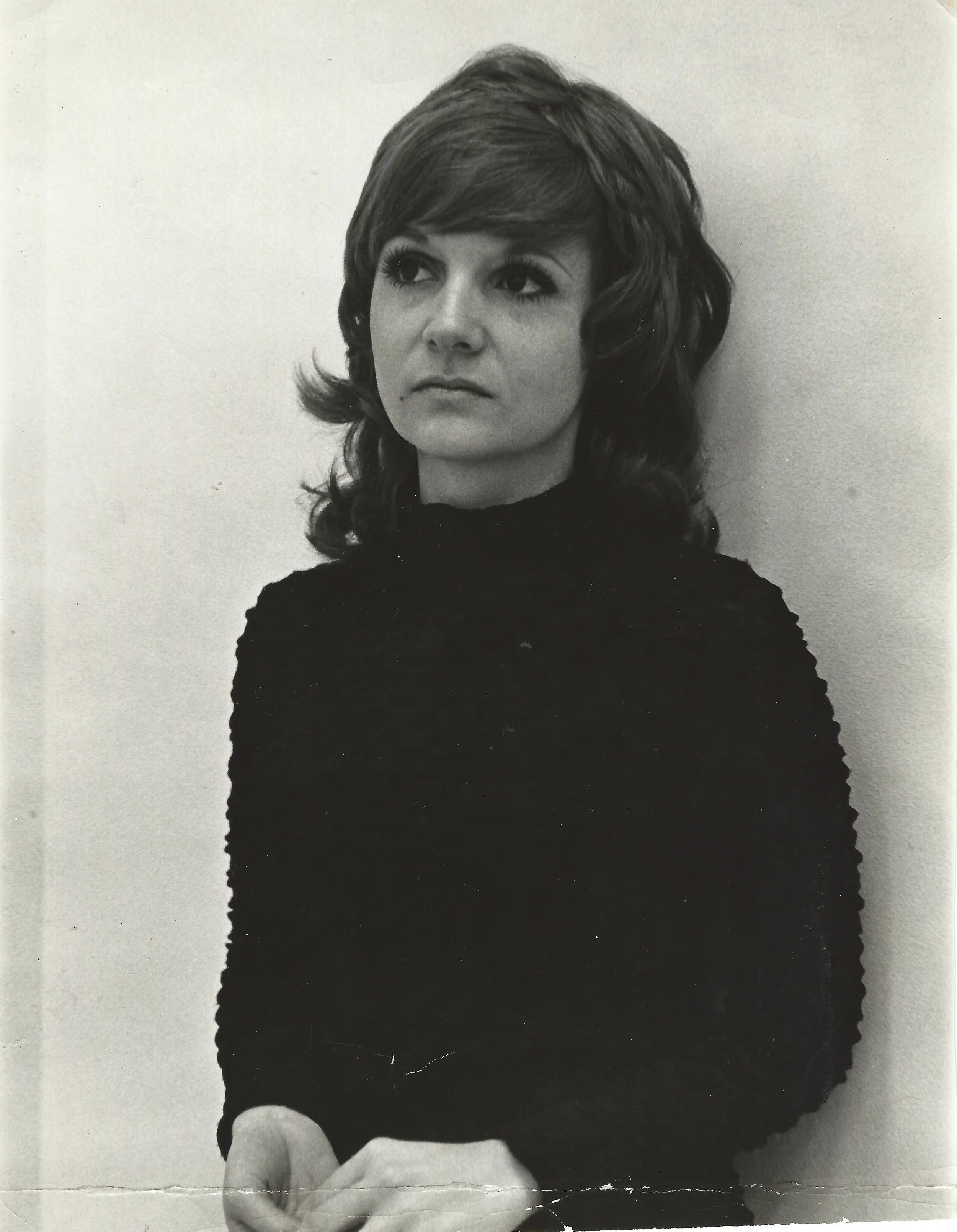 One of my first casting call photos circa 1972. So serious, so dramatic, so wide-eyed.
