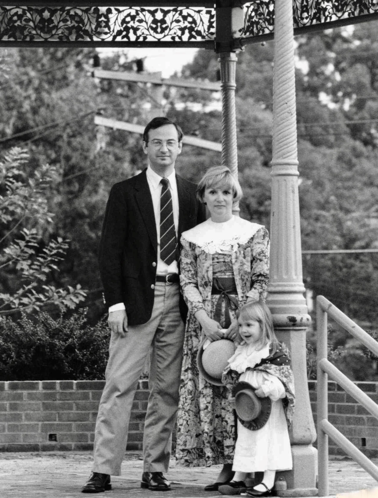 The throwback days of matching Laura Ashely ensembles. 