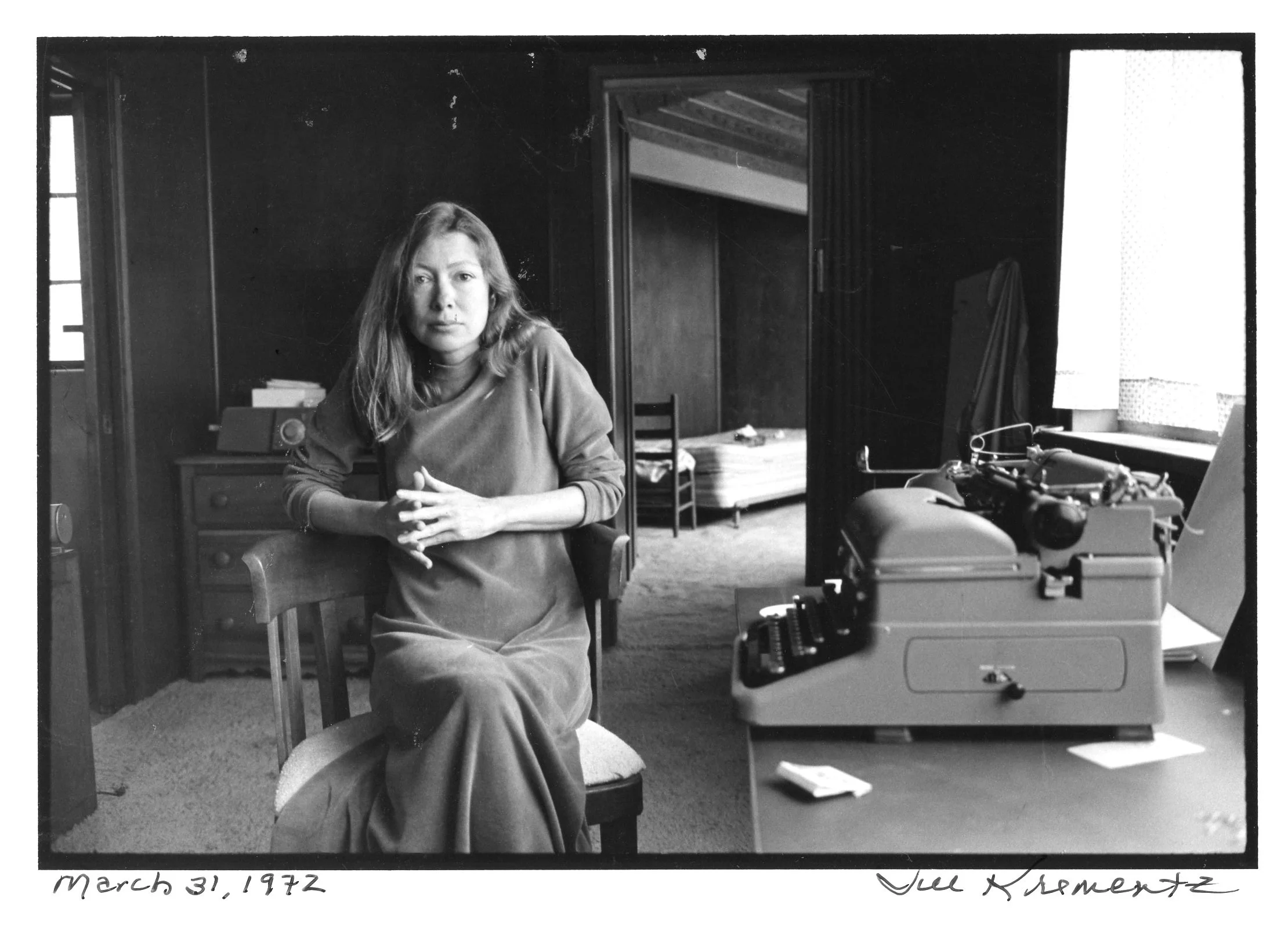 Joan in 1977. Photo by Jill Krementz