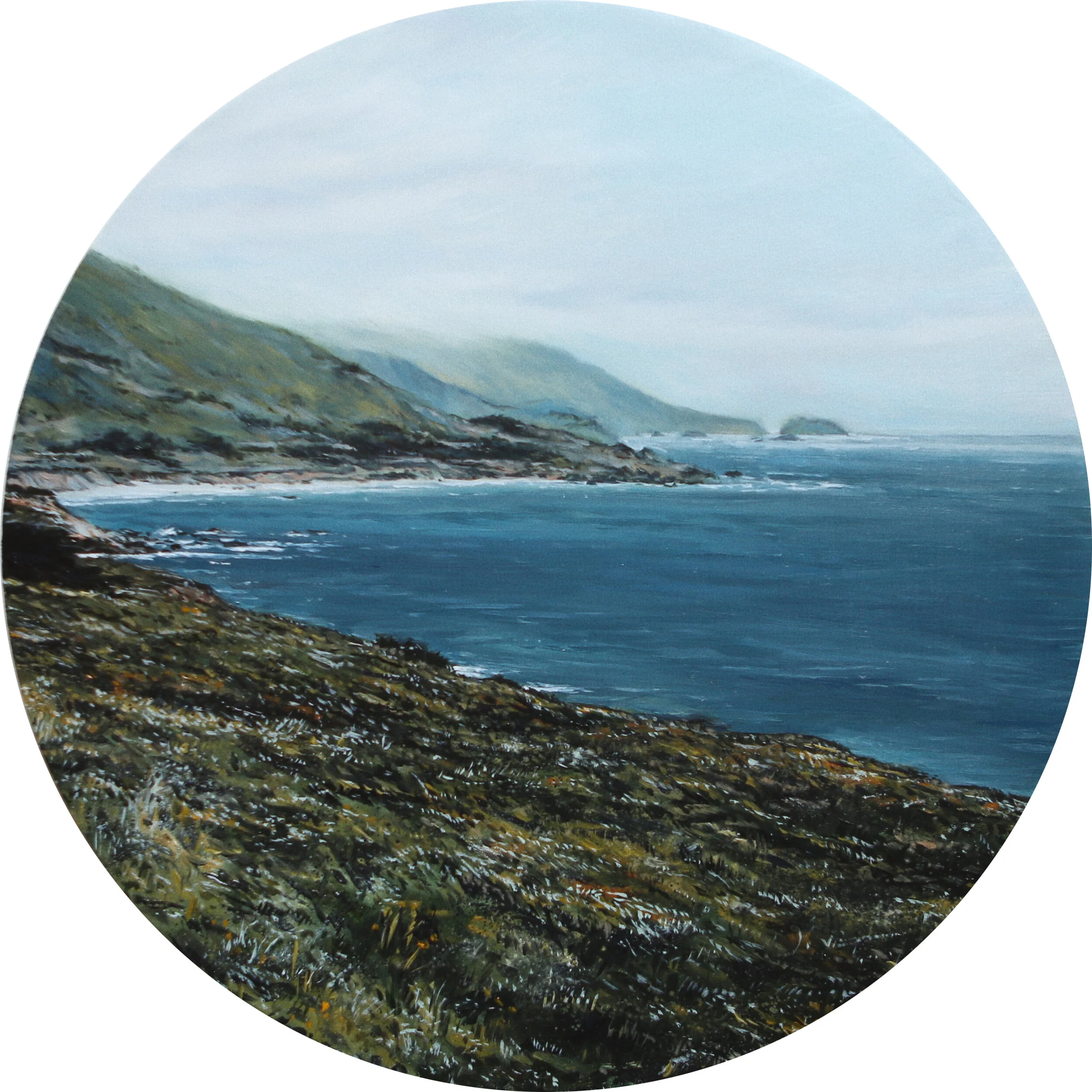Window 09: "Garrapata Beach" | 12" oil on wood panel