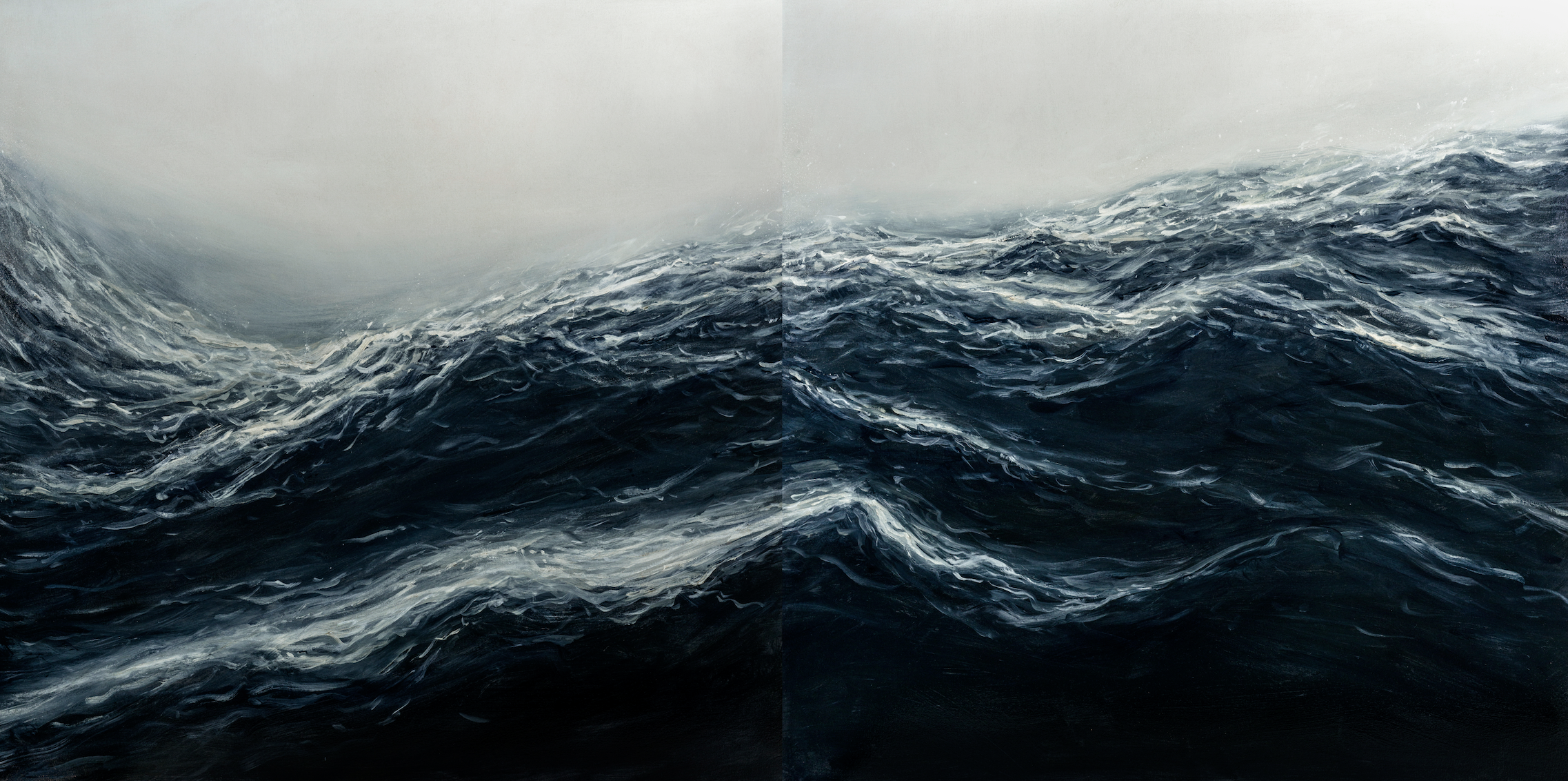 "Ebb and Flow" | 40 x 80 in oil on canvas