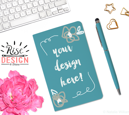 Download Notebook Pen Desk Scene Mockup Psd File Rise Design Shine Yellowimages Mockups