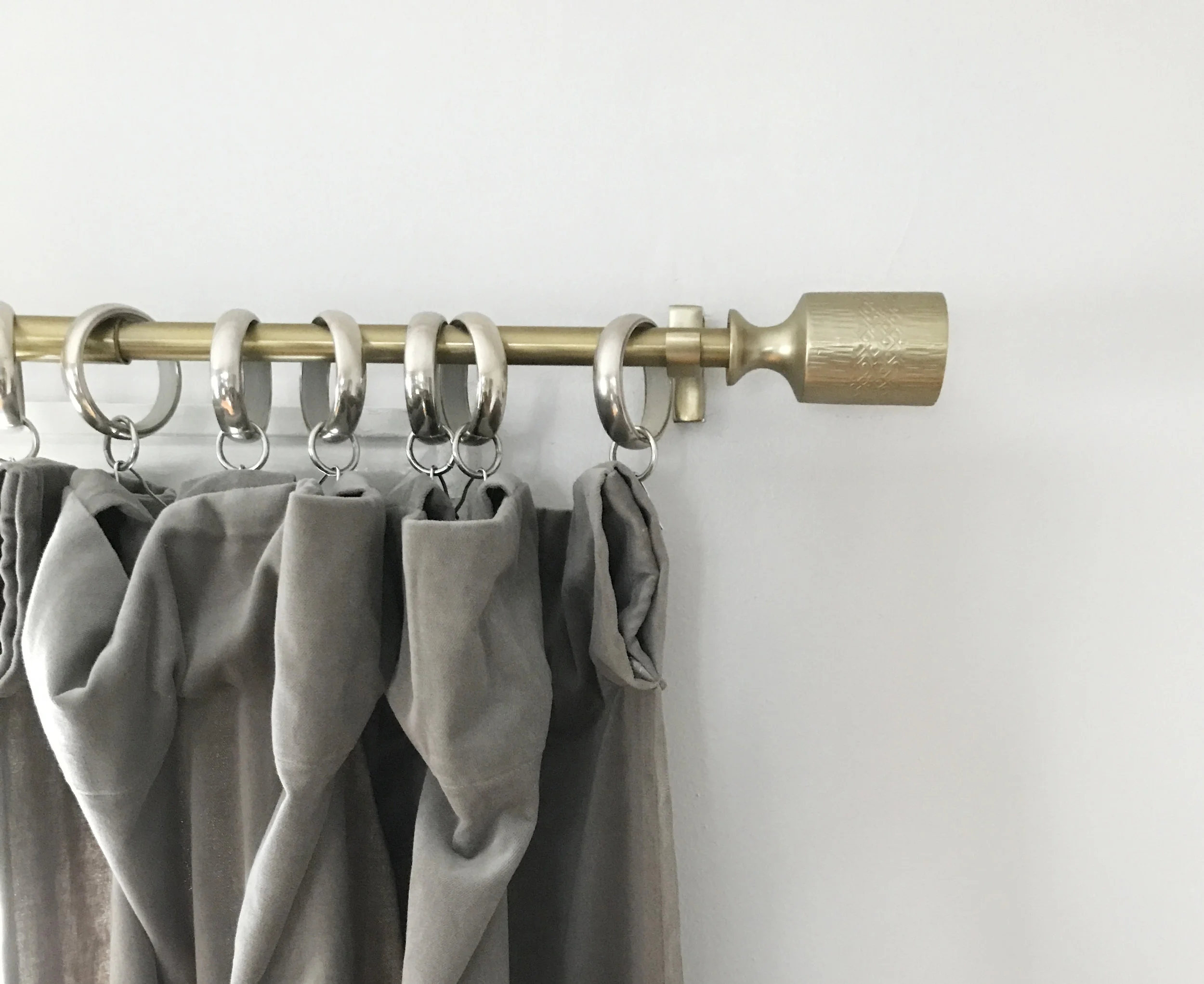hardware from crate & barrel and curtains from west elm.