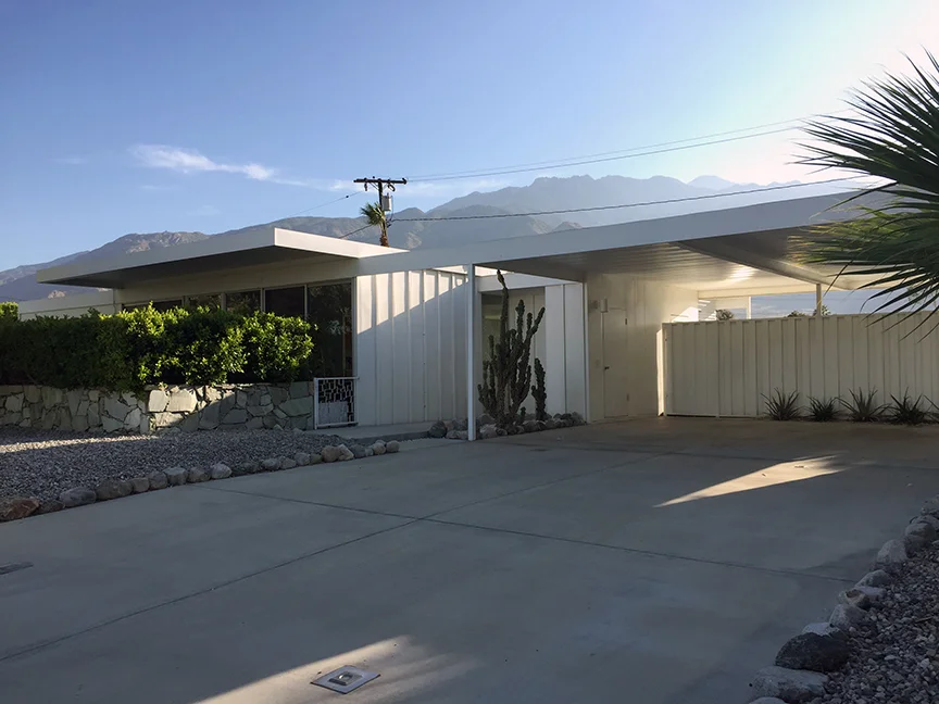 1,400 sq. ft. prefab Alexander Steel House, designed by Donald Wexler, 1960-1962.