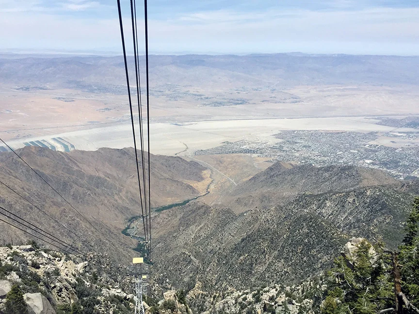 View of the Coachella Valley and the San Andreas Fault from 8,500 feet.