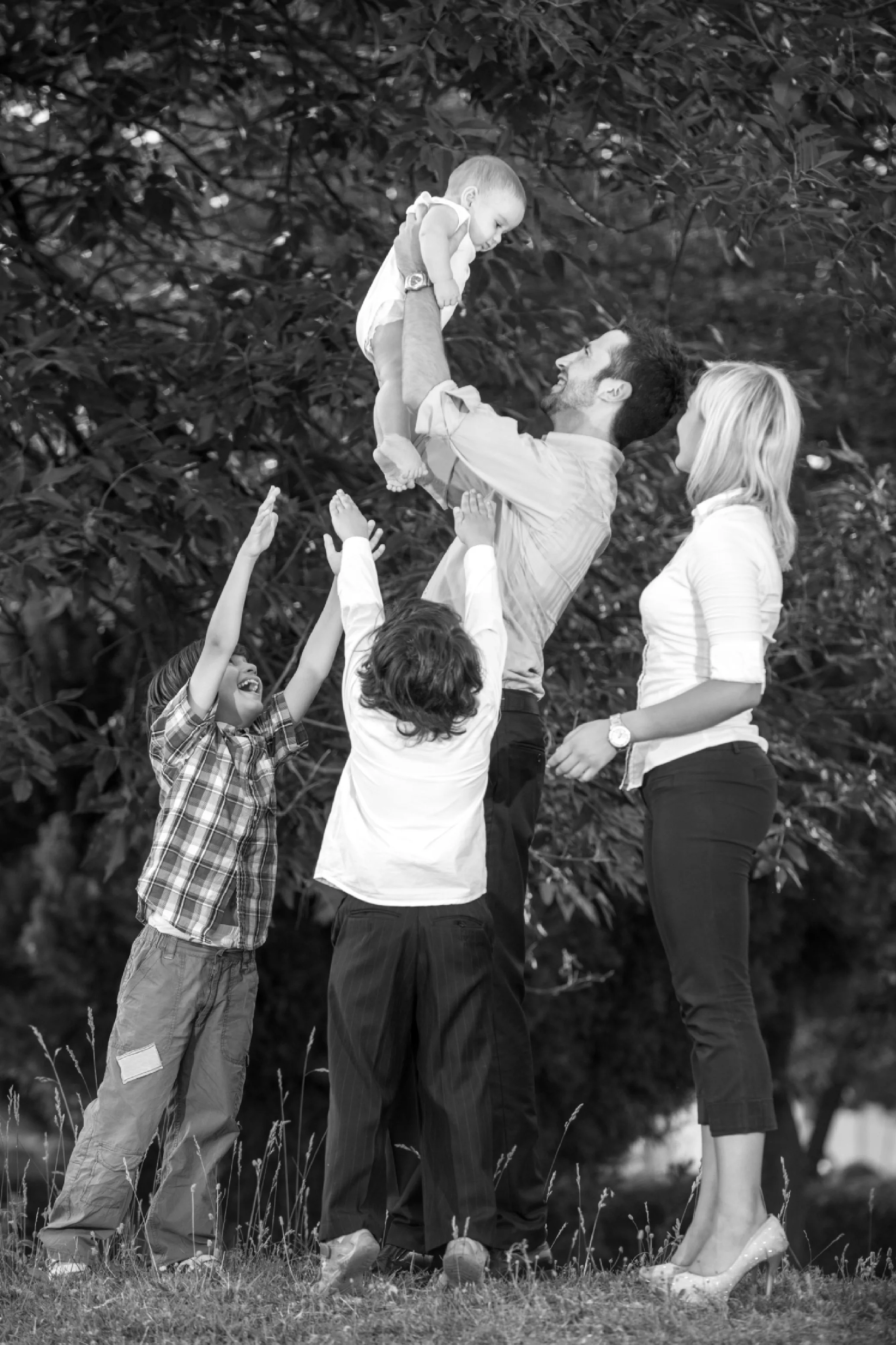 Happy Family B&W.jpg