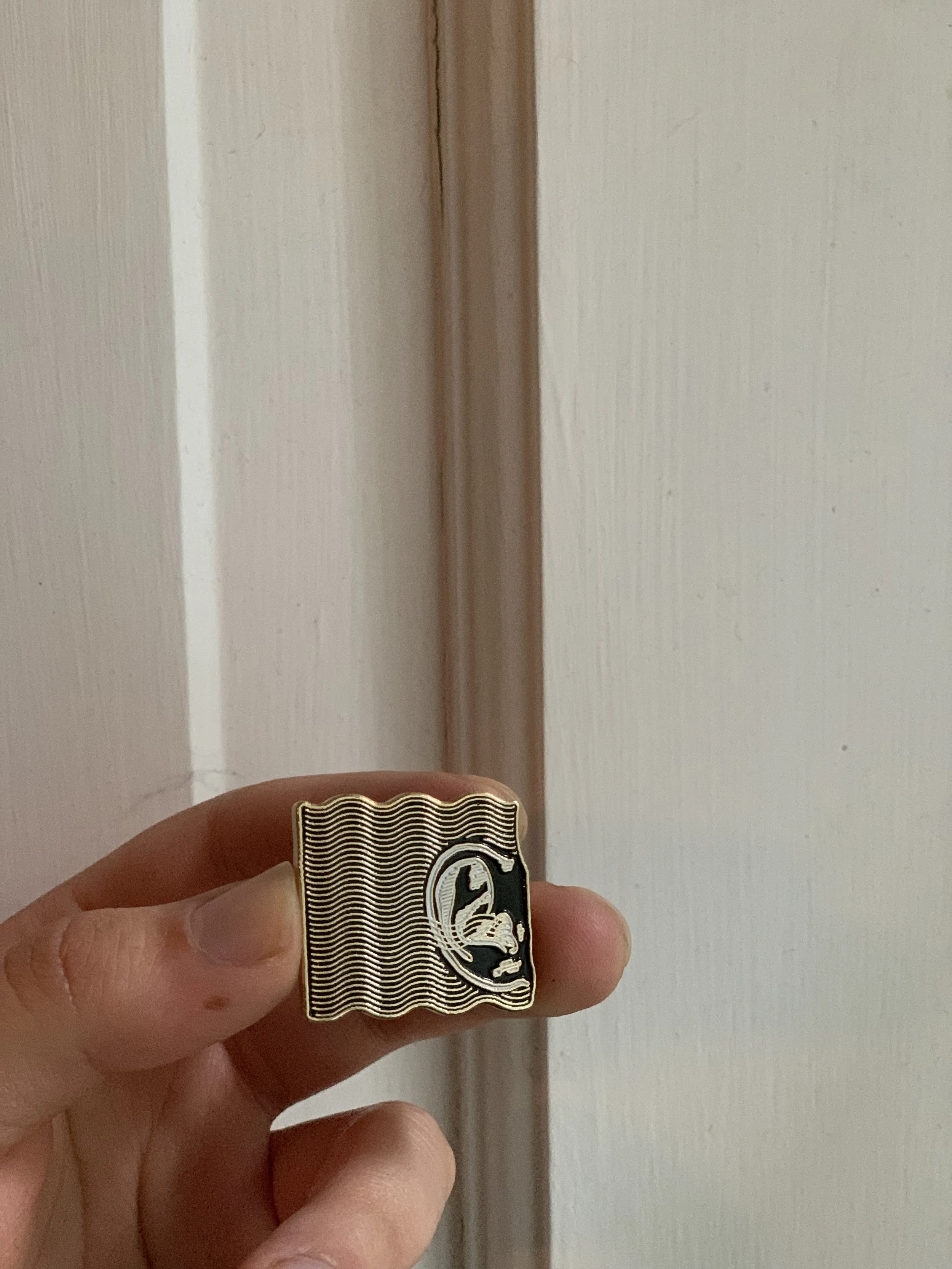 Sound Waves Enamel Pin