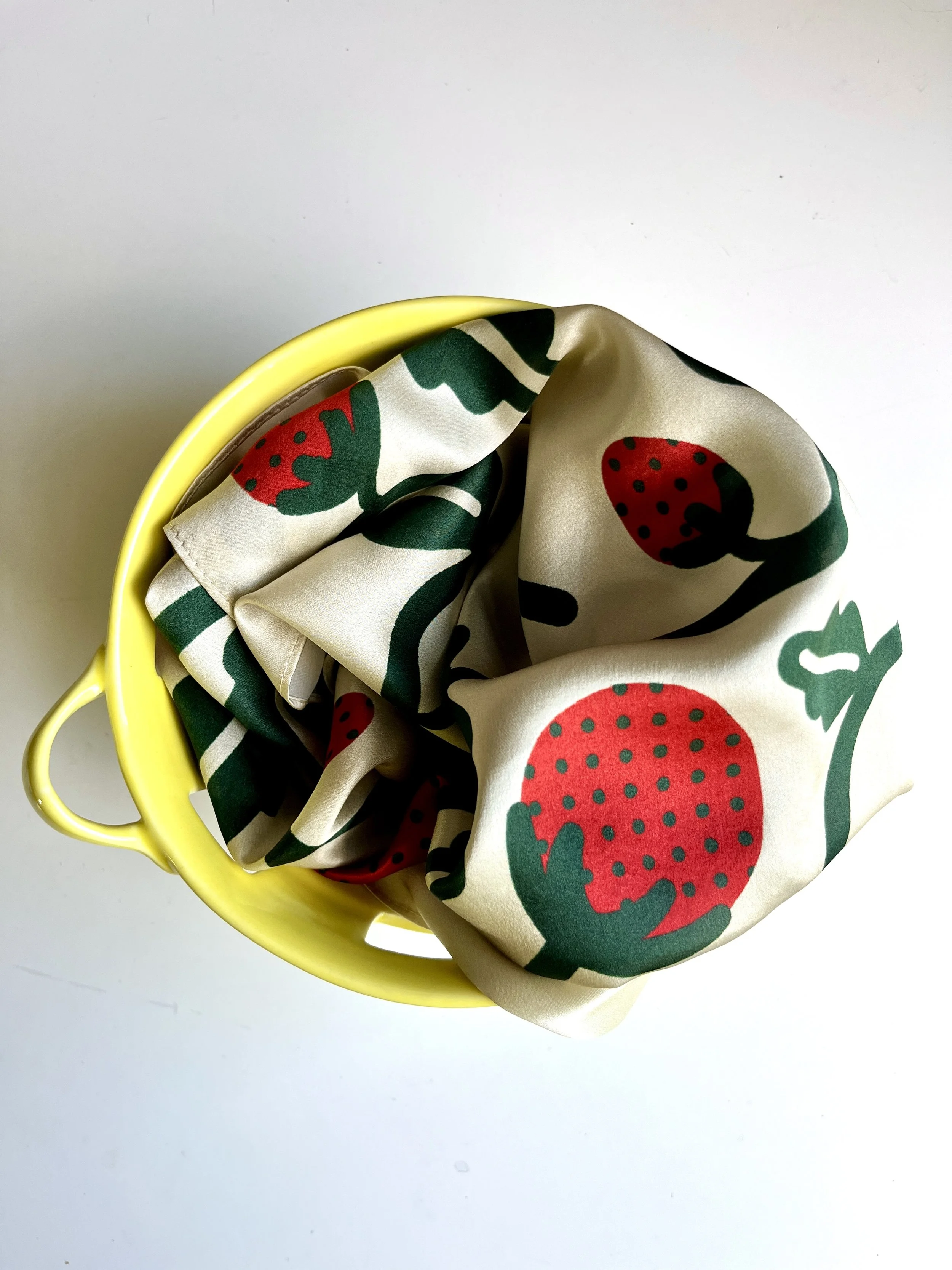 Strawberry Silk Scarf