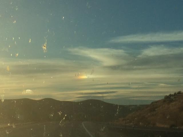 Little weird cloud rainbow on the top right.