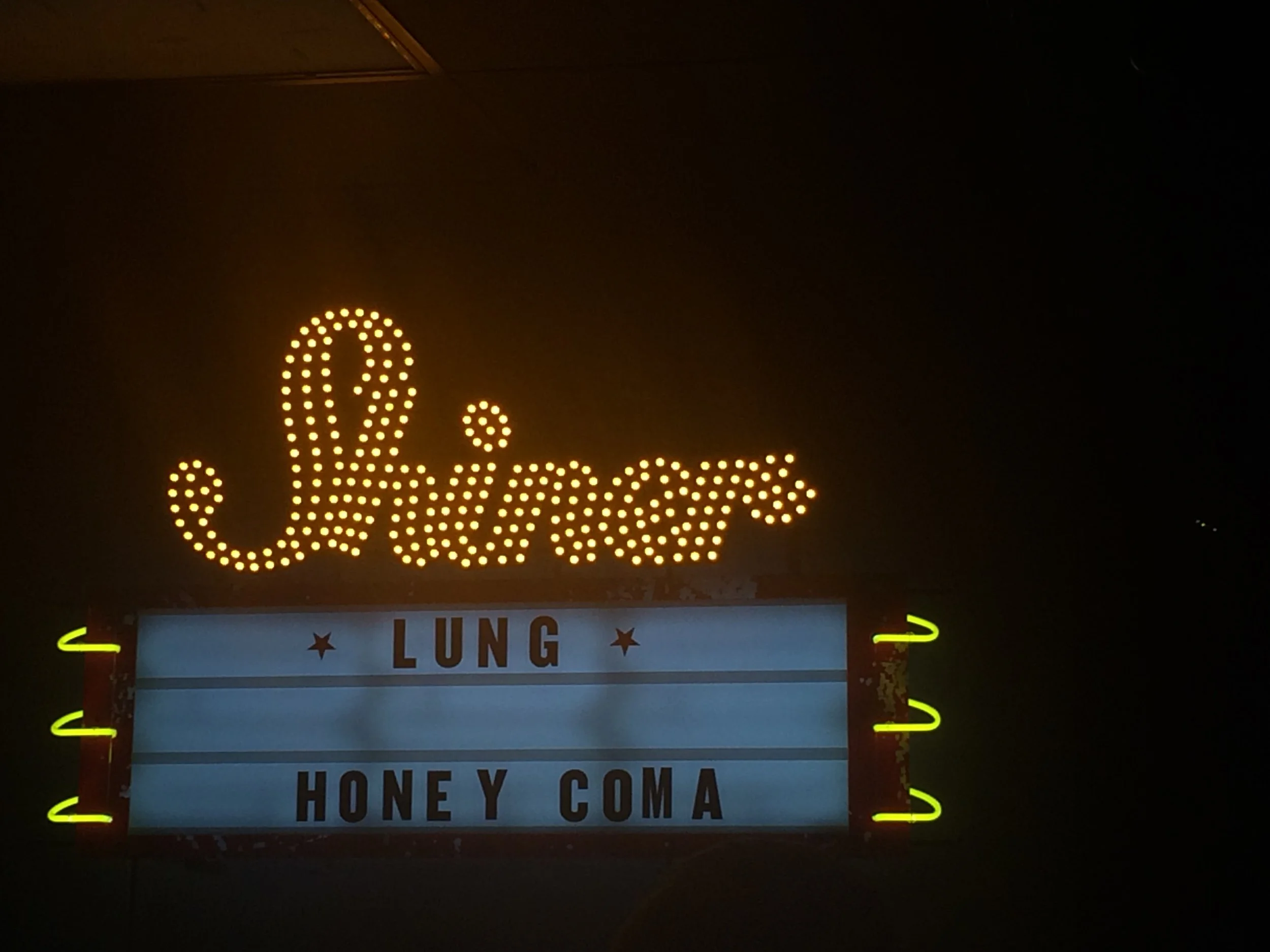 Last night we played in Winston-Salem, a small town with lots of character. The spot we played was called Test Pattern, and the bartender-Katlyn, and Jeff the sound engineer were super hospitable. Honey Coma- a band we met in Buffalo- hopped on the bill and killed it with their emotional rock ballades. We met a lot of really cool people- some film makers, a woman named Brinn who runs a feminist music festival at the bar in town, and some big-hearted strangers who filmed our entire set. As we were walking out I got called a "cold hearted bitch" by a stranger who hadn't seen our set, which was kinda funny. After asking why, he finally muttered something about how I was wearing all black, and that he was ALSO cold-hearted. I told him I just thought he was a bit judgmental.. haha. In any case, now I have a cool new nick-name:: Kate Cold-hearted-bitch-Wakefield. Don't mess with me- I might freeze your SOUL! Even with all that craziness at the end of the night, it was still a great evening, and a memorable one at that. 