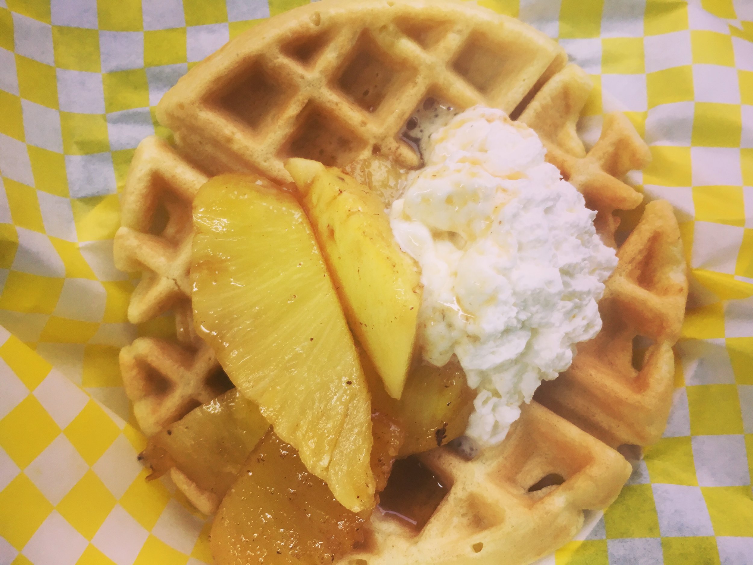  The Betty Waffle with Winter-Spiced Pineapple 