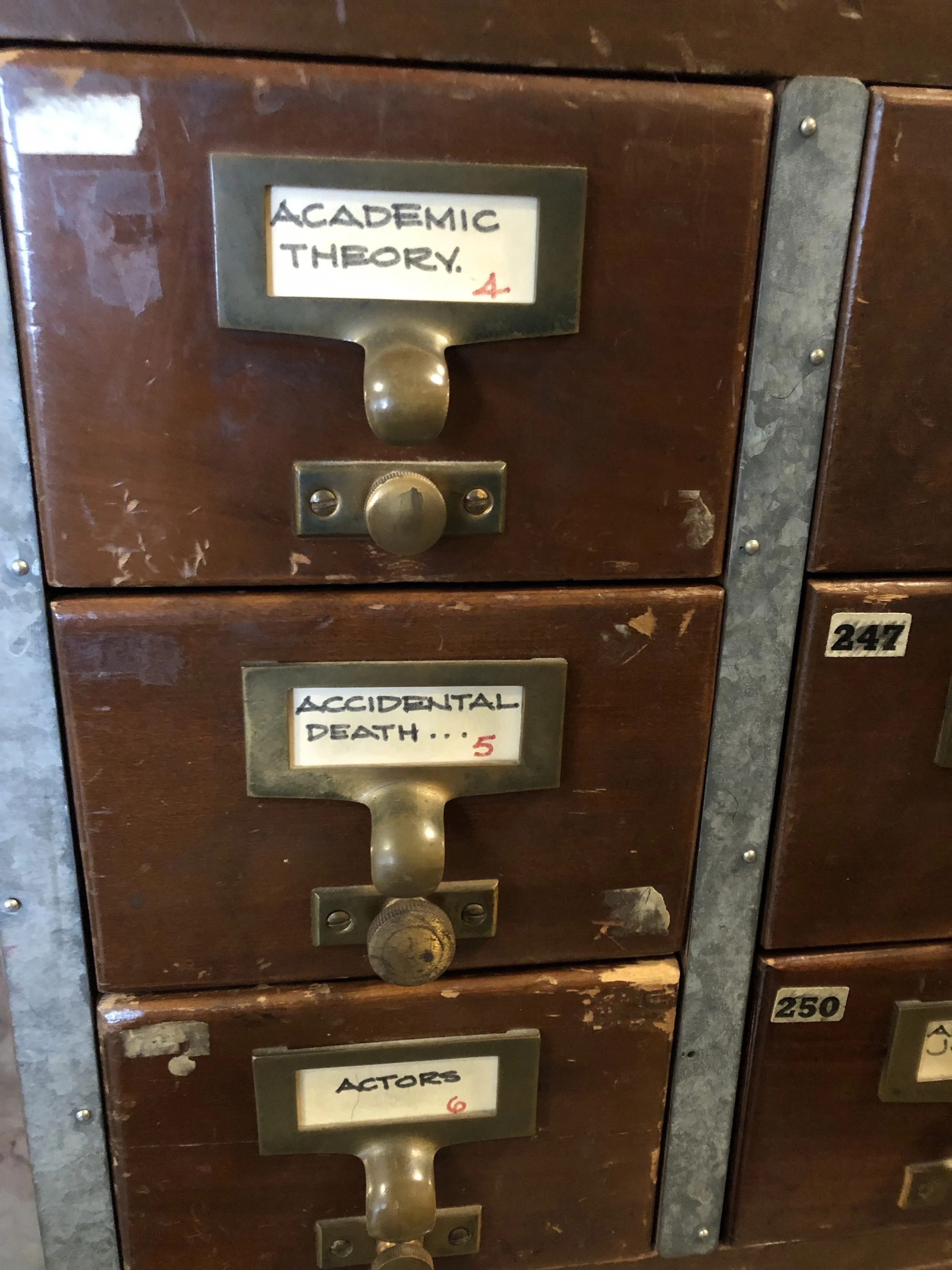 Card Catalog Drawers