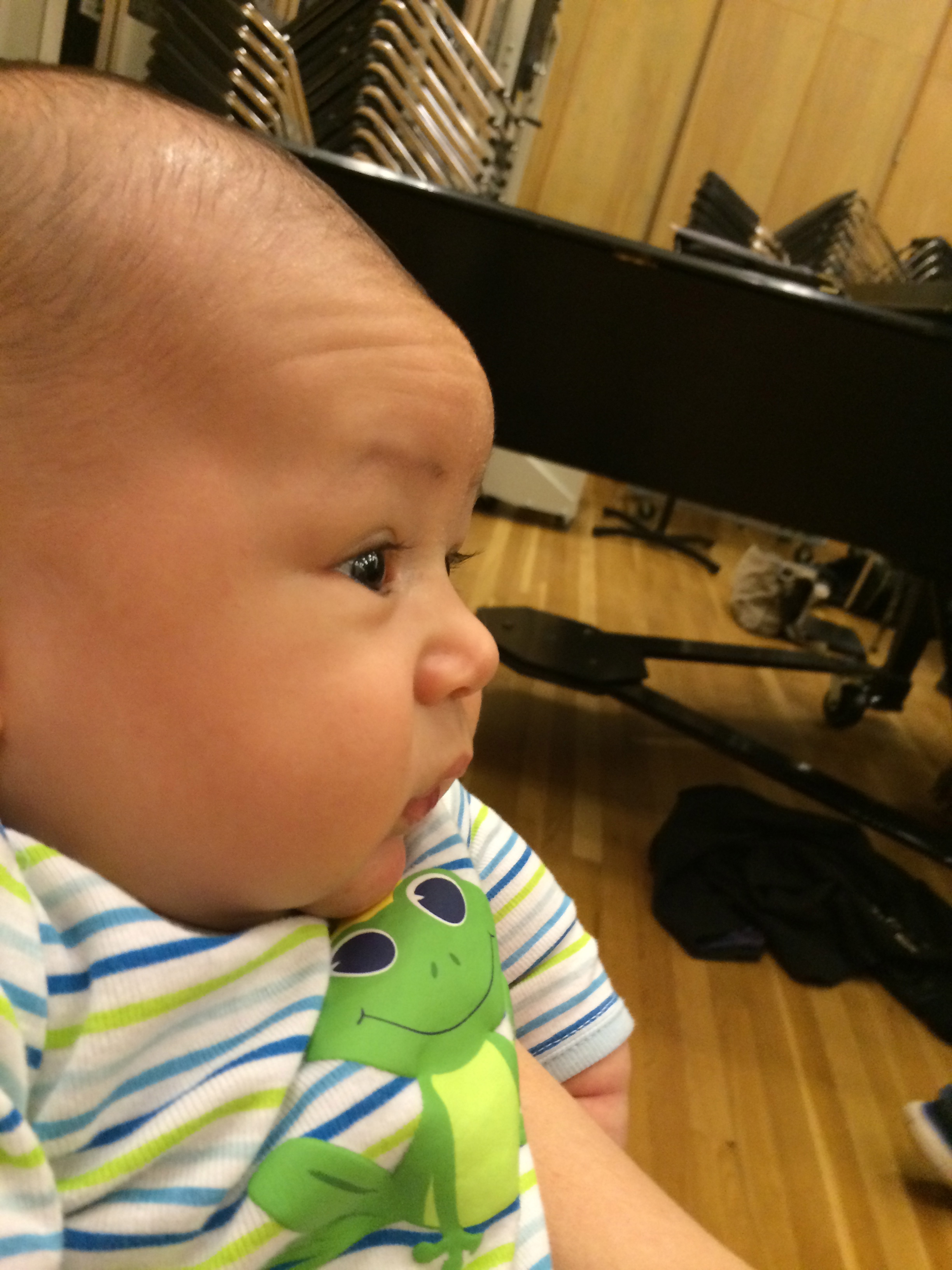 (Photo: my son Will, mesmerized at his first choral rehearsal, November 2014)