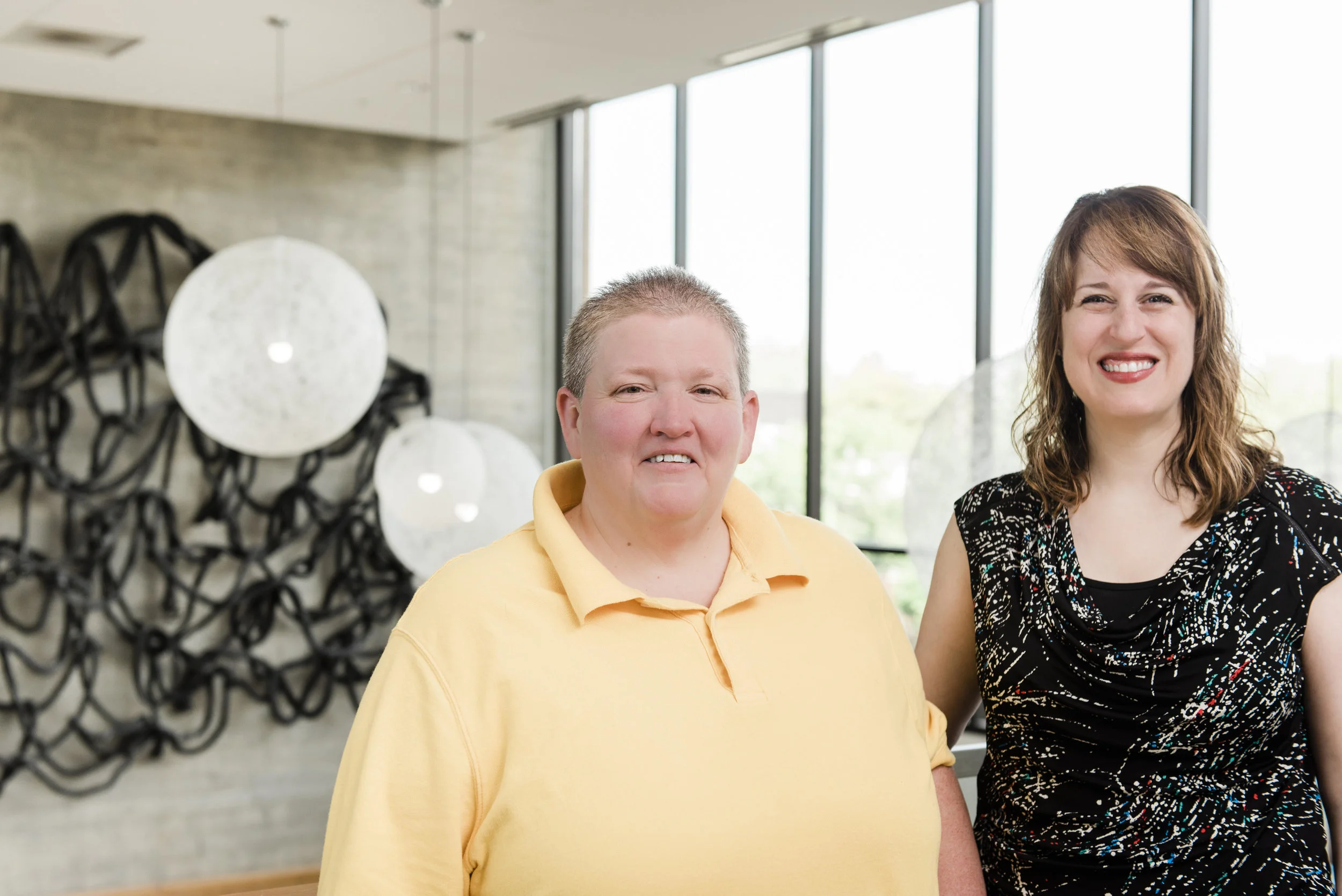 Shown here: Executive Directors, Debra Porta (Pride Northwest) and Kathy FitzGibbon (Resonance Ensemble) 