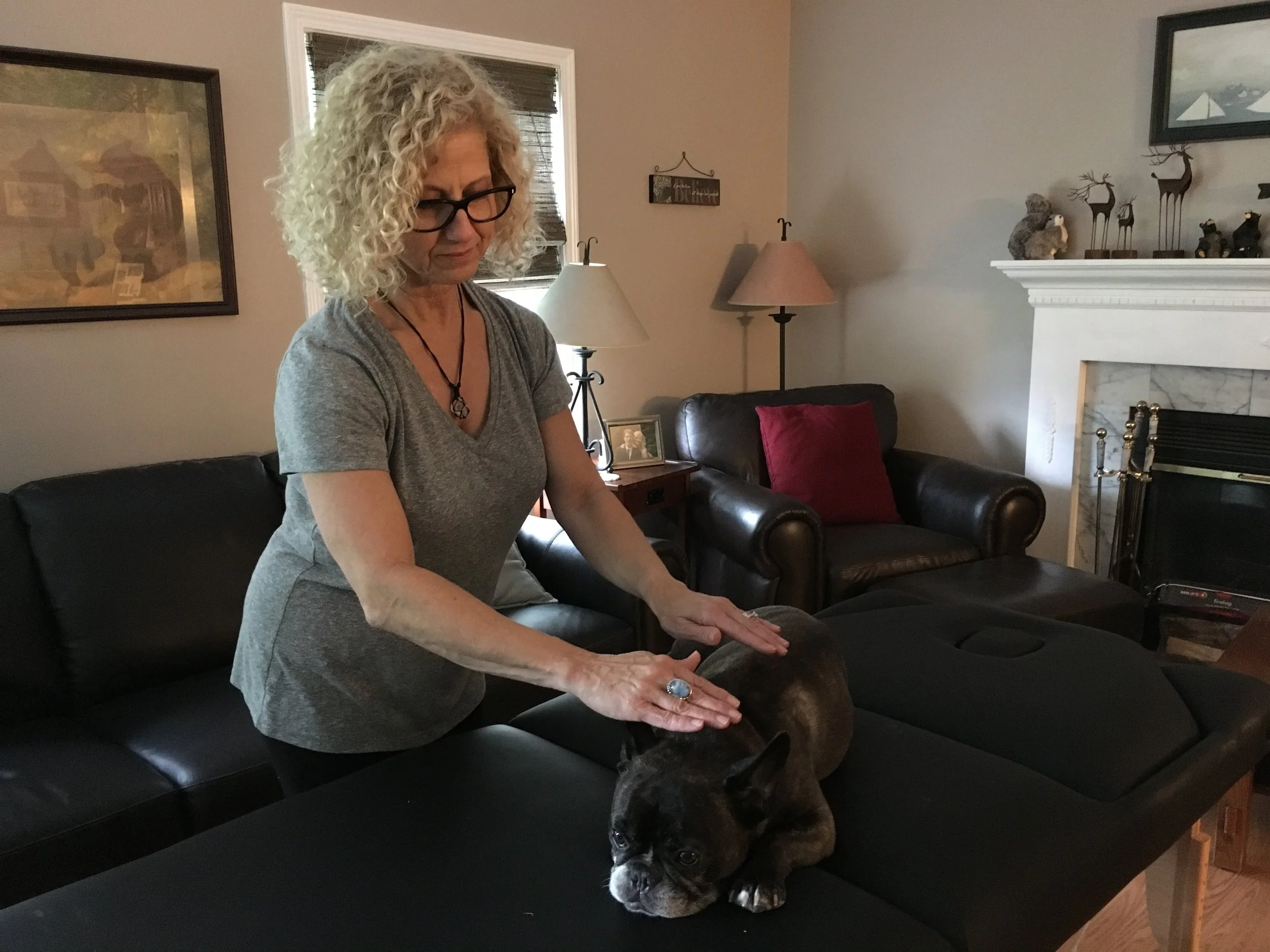My dog, Jasmine, loves receiving Reiki. Animals are much more intuitive than we are, and know a good thing when they feel it!