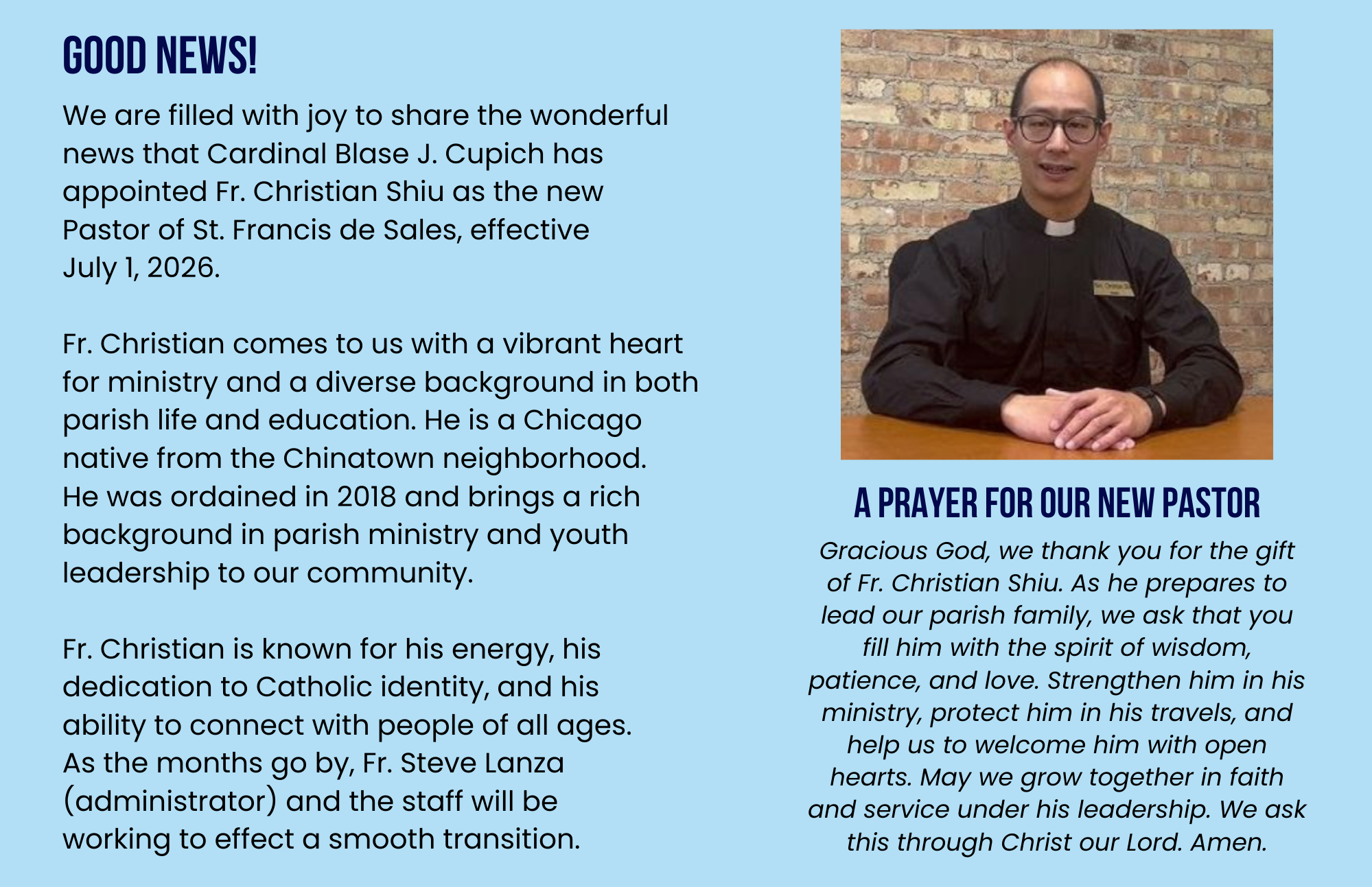 New Pastor Announcement HP.png